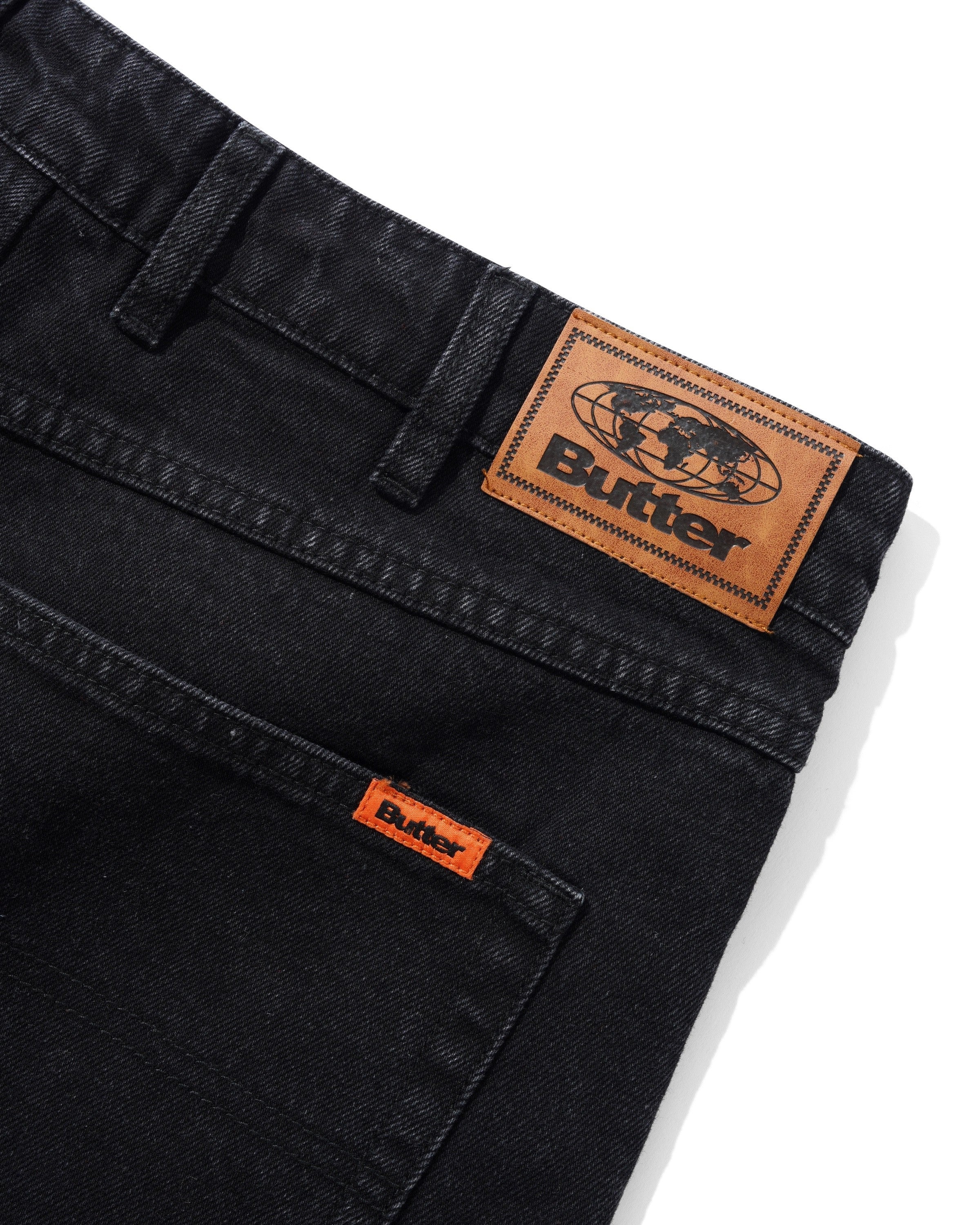 Relaxed Denim Jeans, Flat Black - Image 3