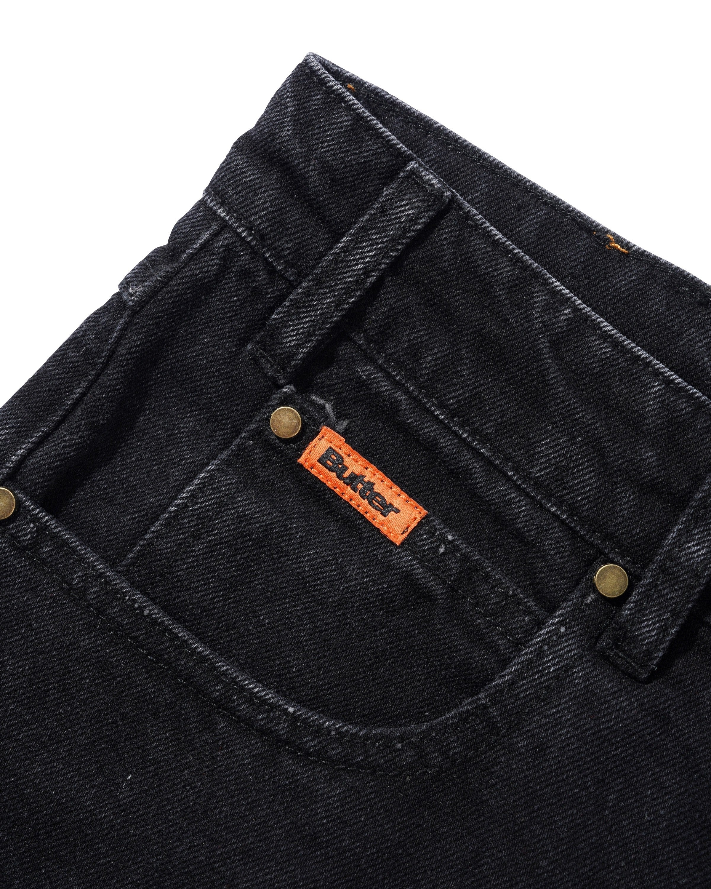 Relaxed Denim Jeans, Flat Black - Image 5