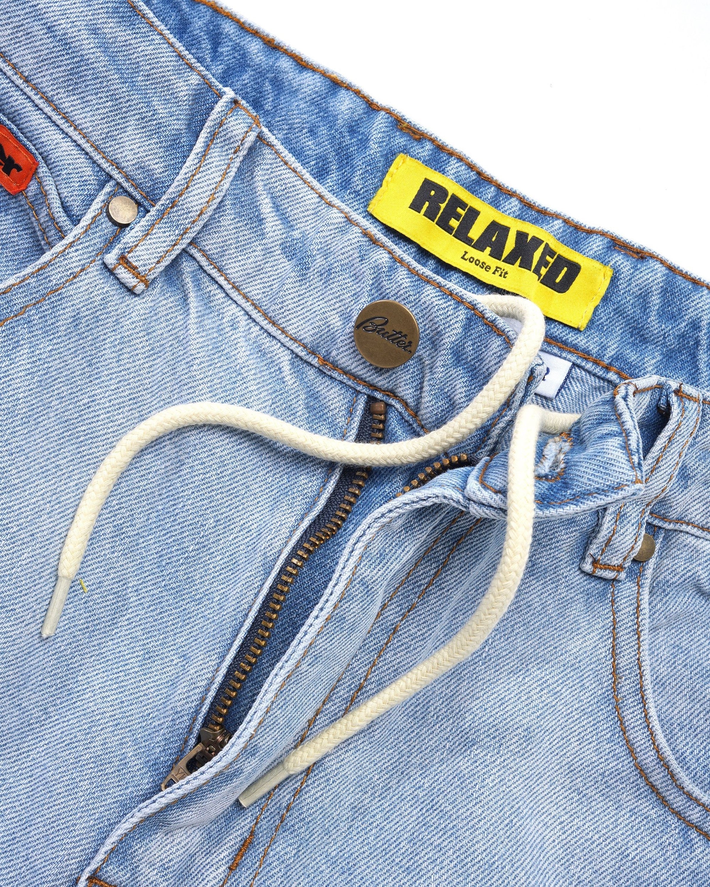 Relaxed Denim Jeans, Light Blue - Image 3
