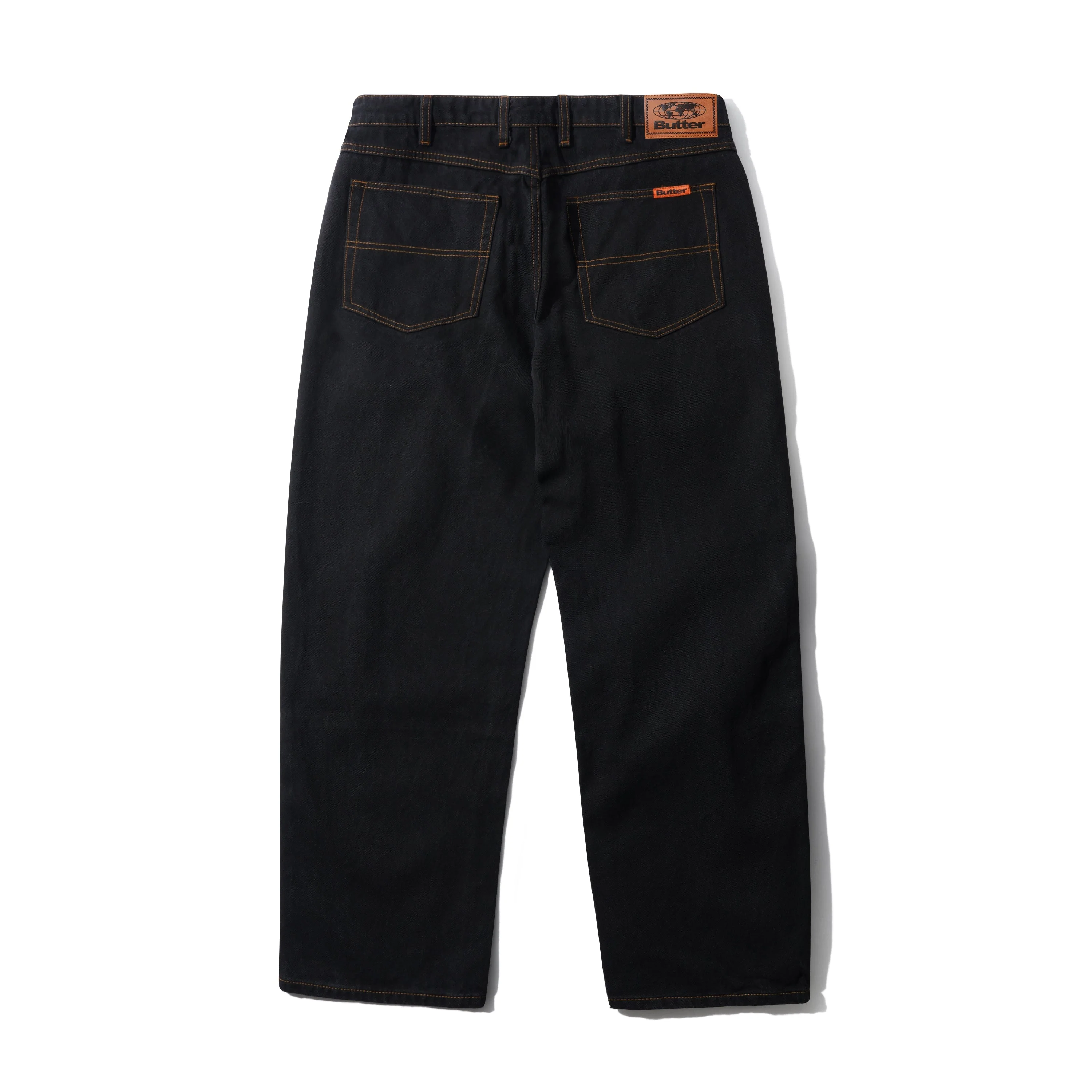 Relaxed Denim Jeans, Washed Black - Image 2