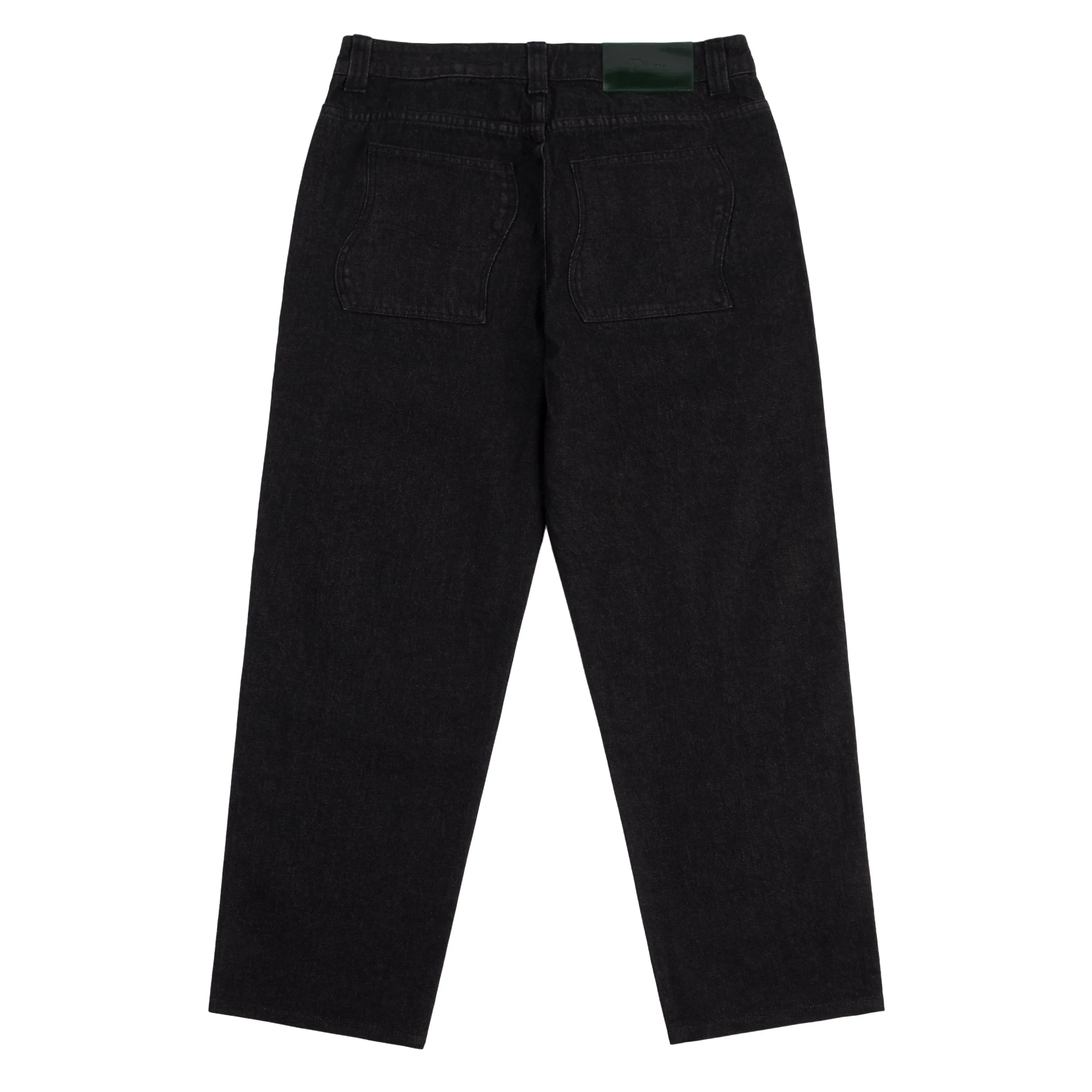 Relaxed Denim Pants, Black Washed - Image 2