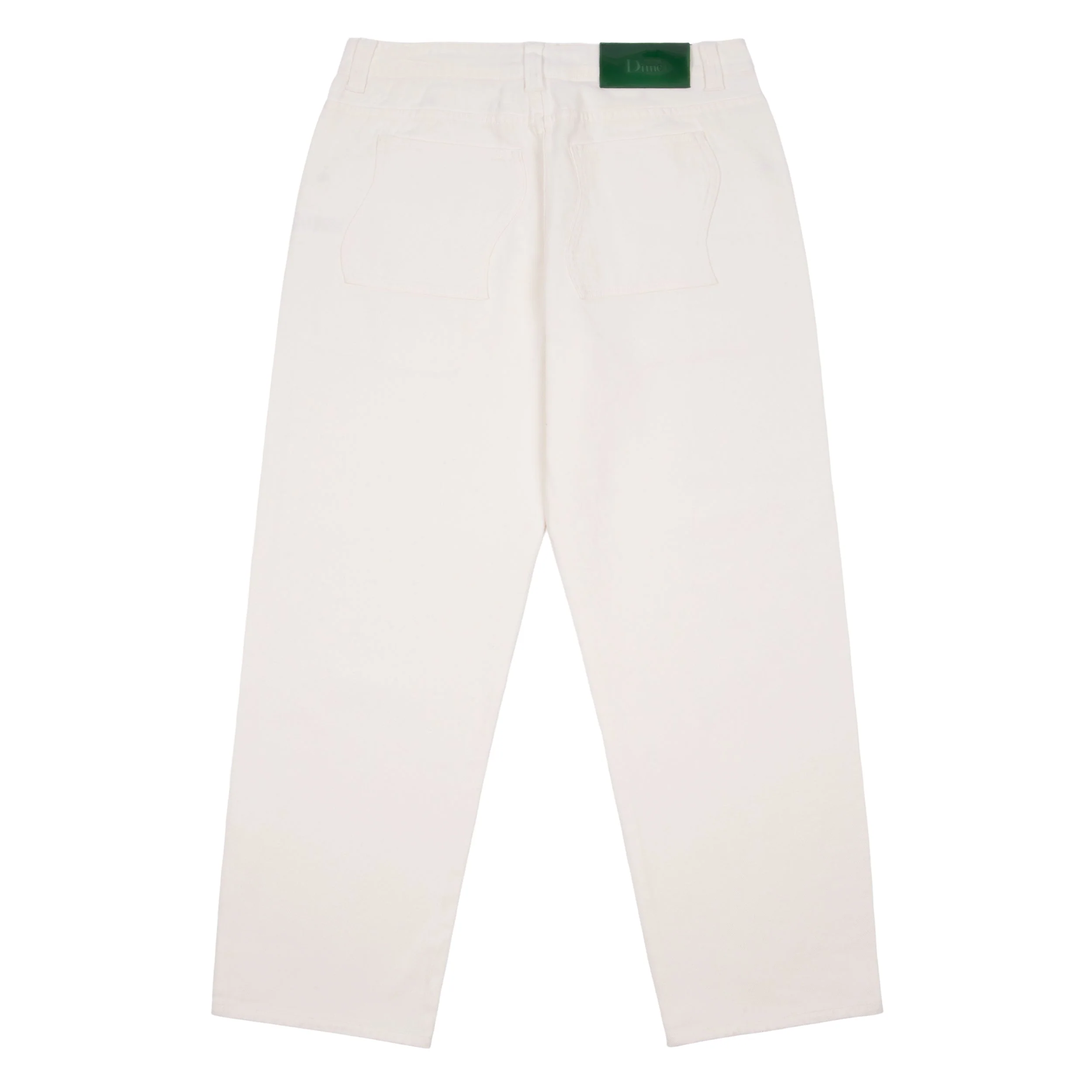 Relaxed Denim Pants, Off White - Image 2