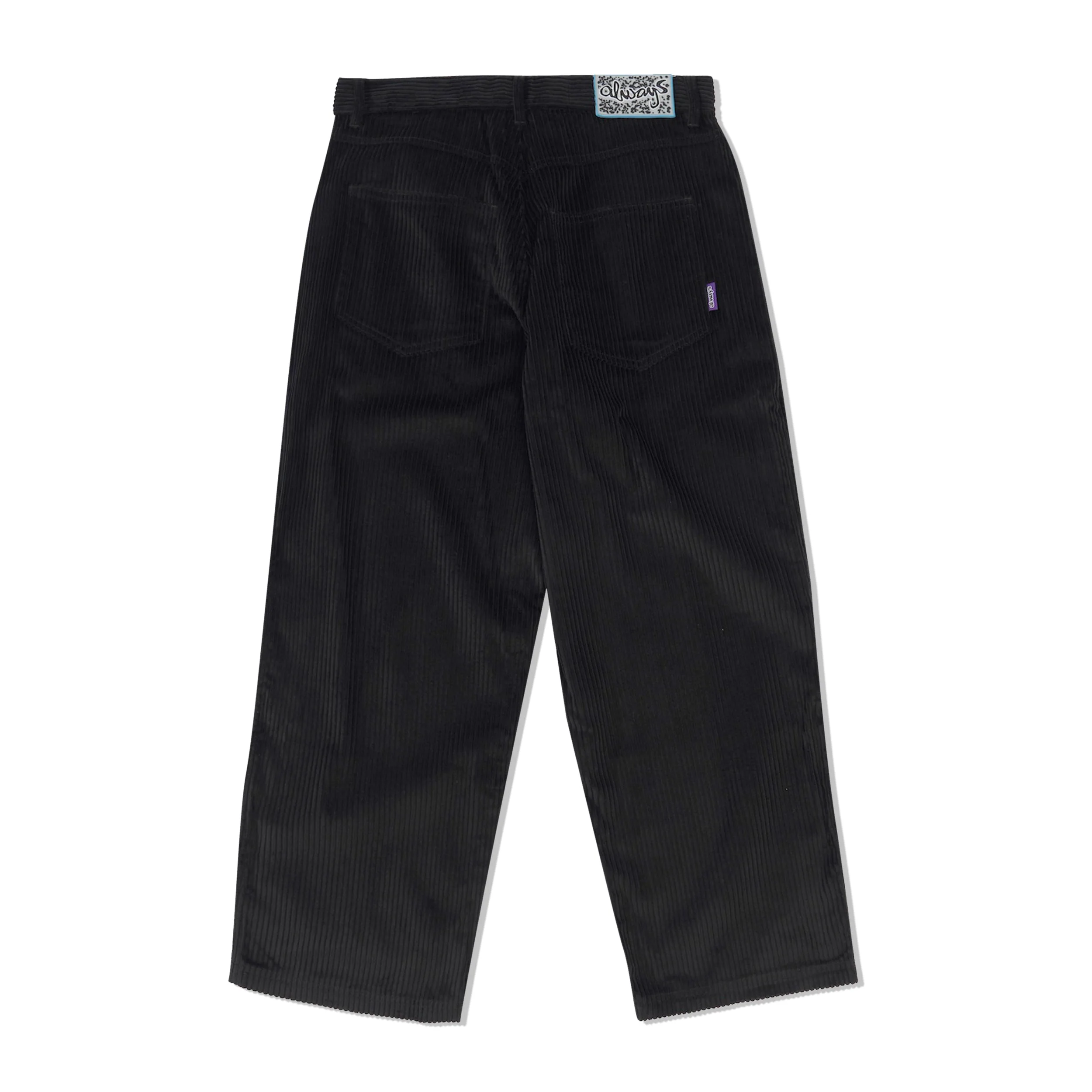 Relaxed Thick Corduroy Pants, Black - Image 2
