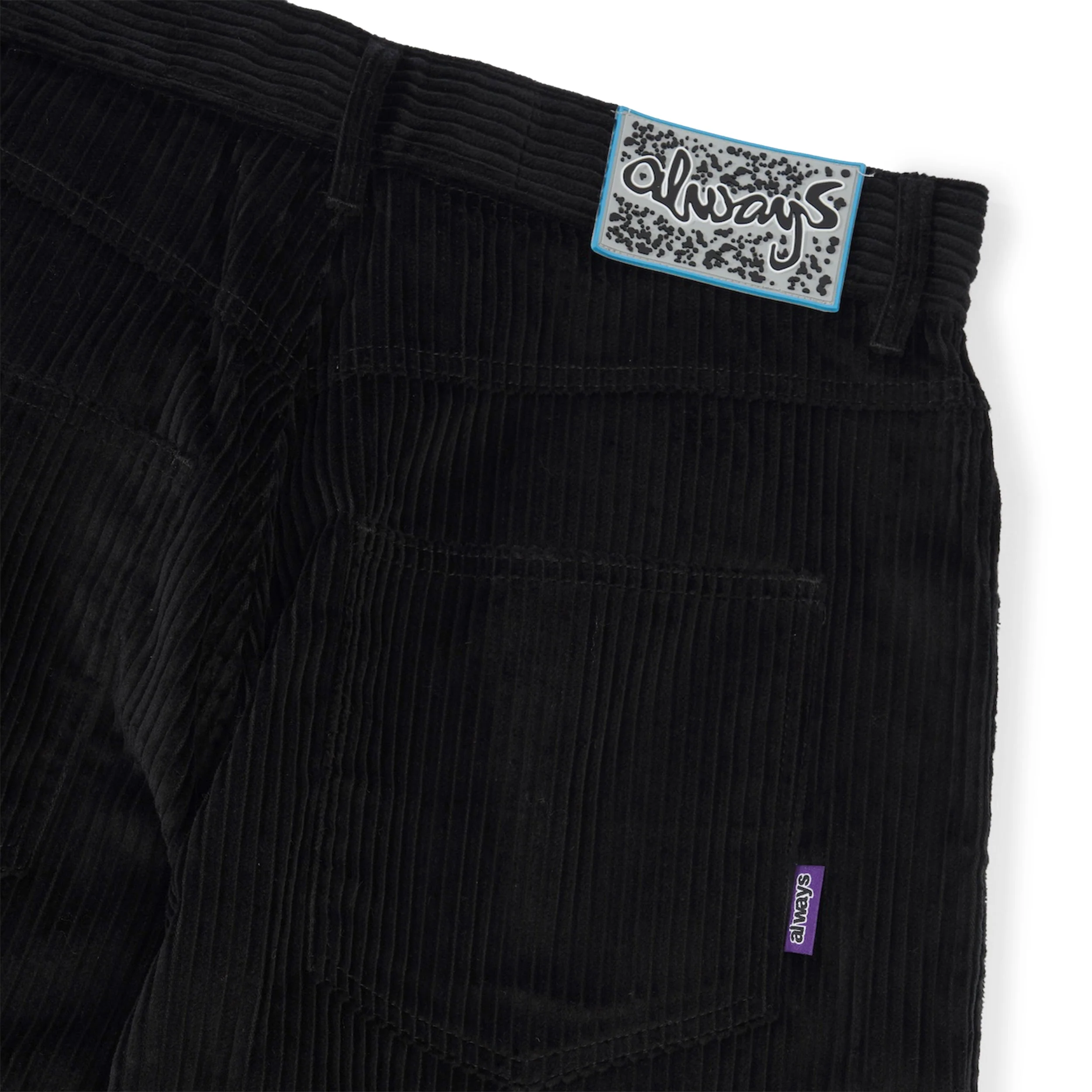 Relaxed Thick Corduroy Pants, Black - Image 4