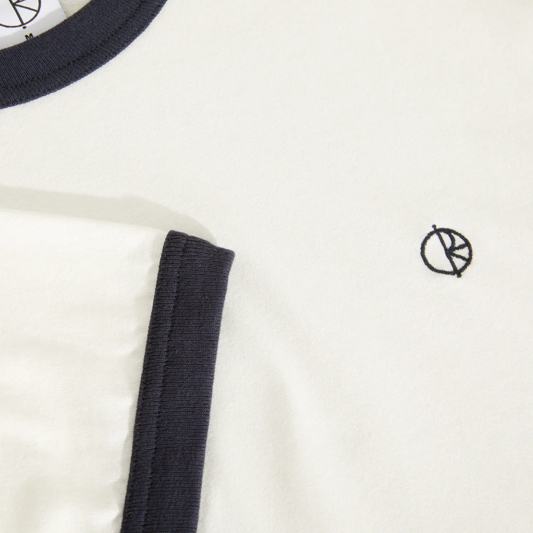 Ringer Tee, Cloud White / Navy - Image 2