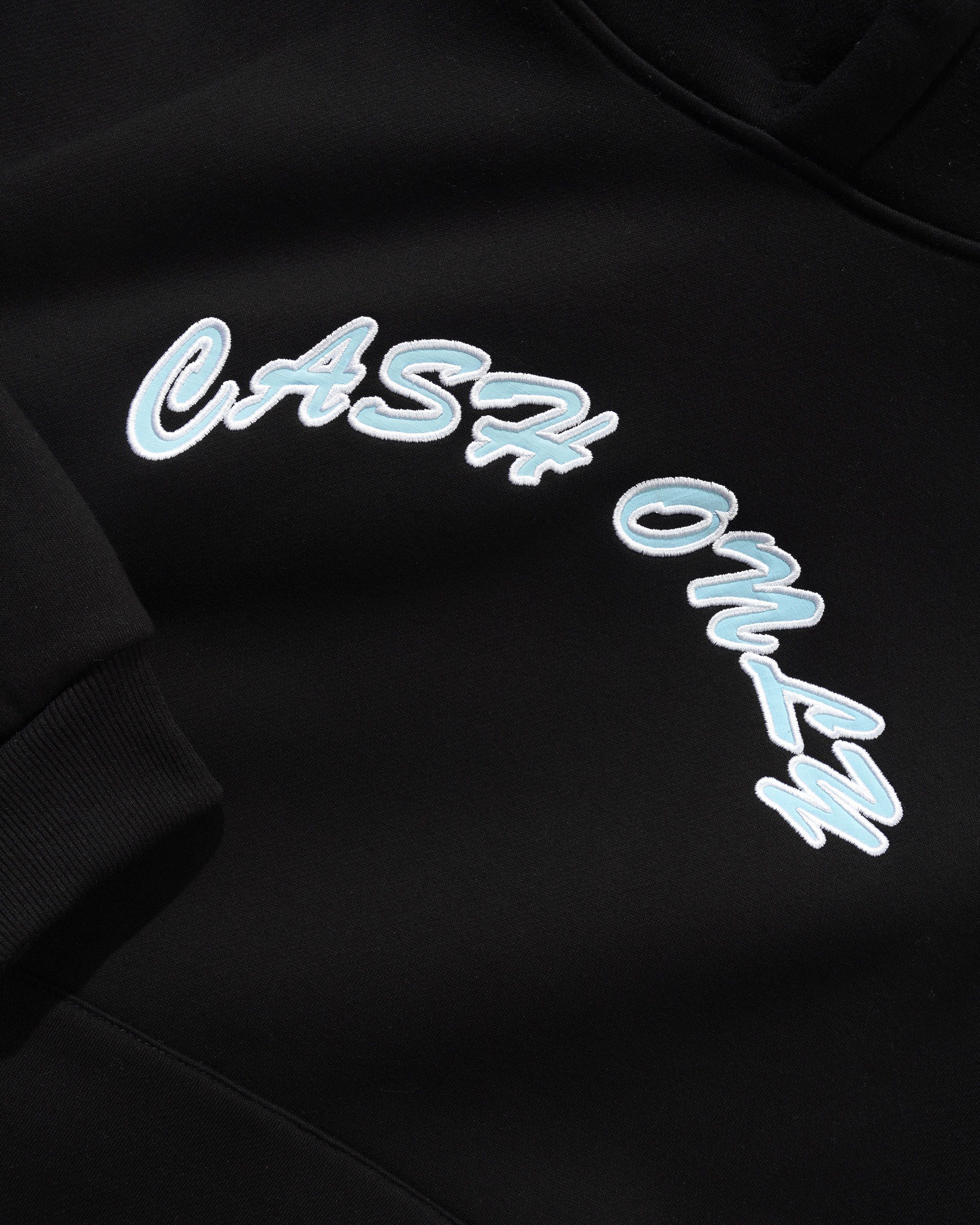 Ripstop Logo Applique Pullover Hood, Black - Image 2