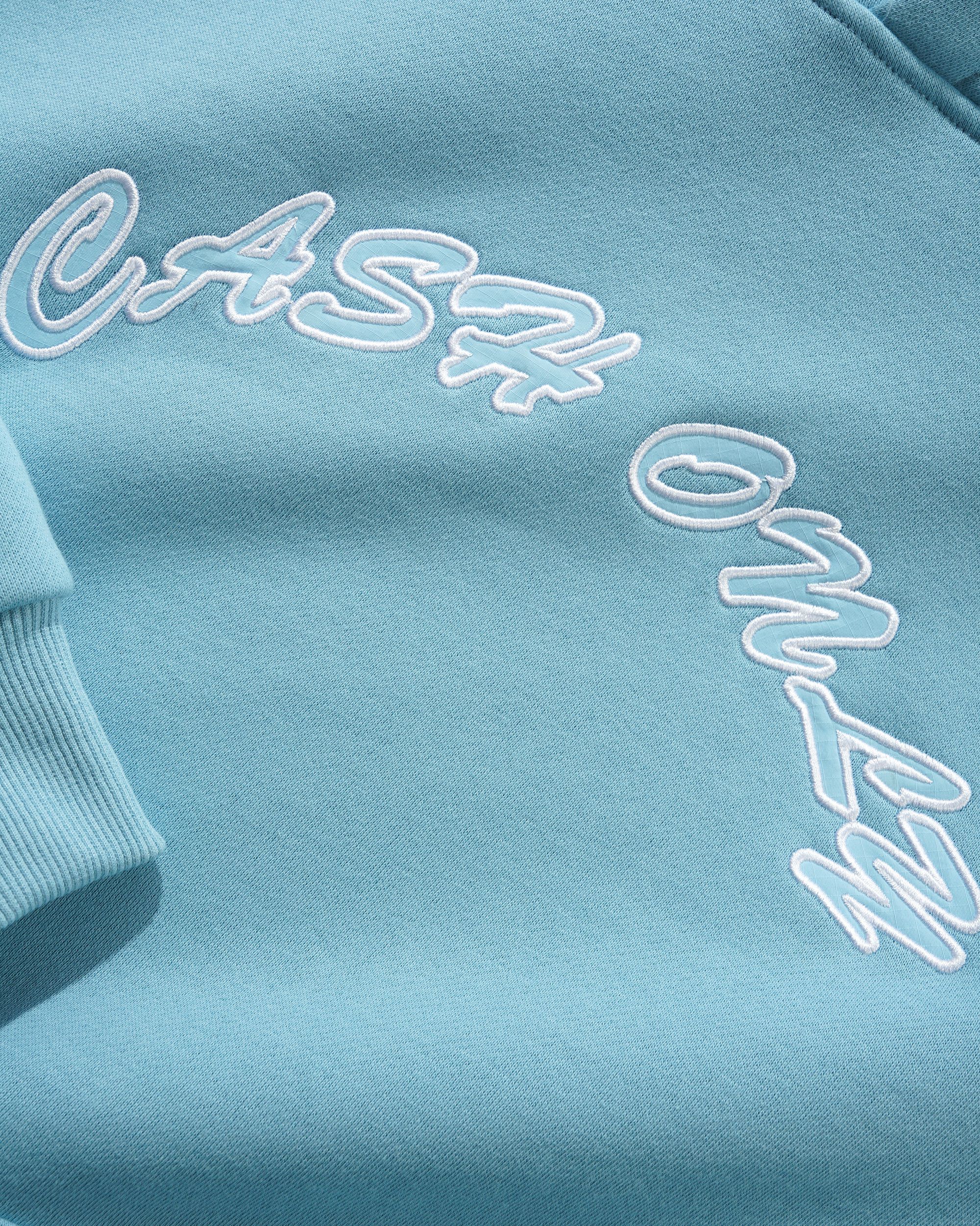 Ripstop Logo Applique Pullover Hood, Sky - Image 2