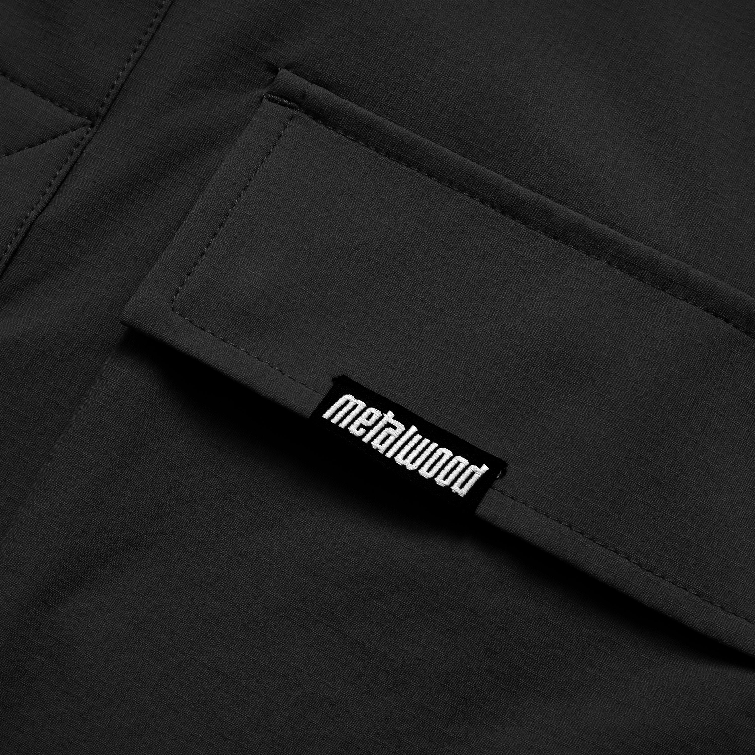 Ripstop Overshirt, Black - Image 2