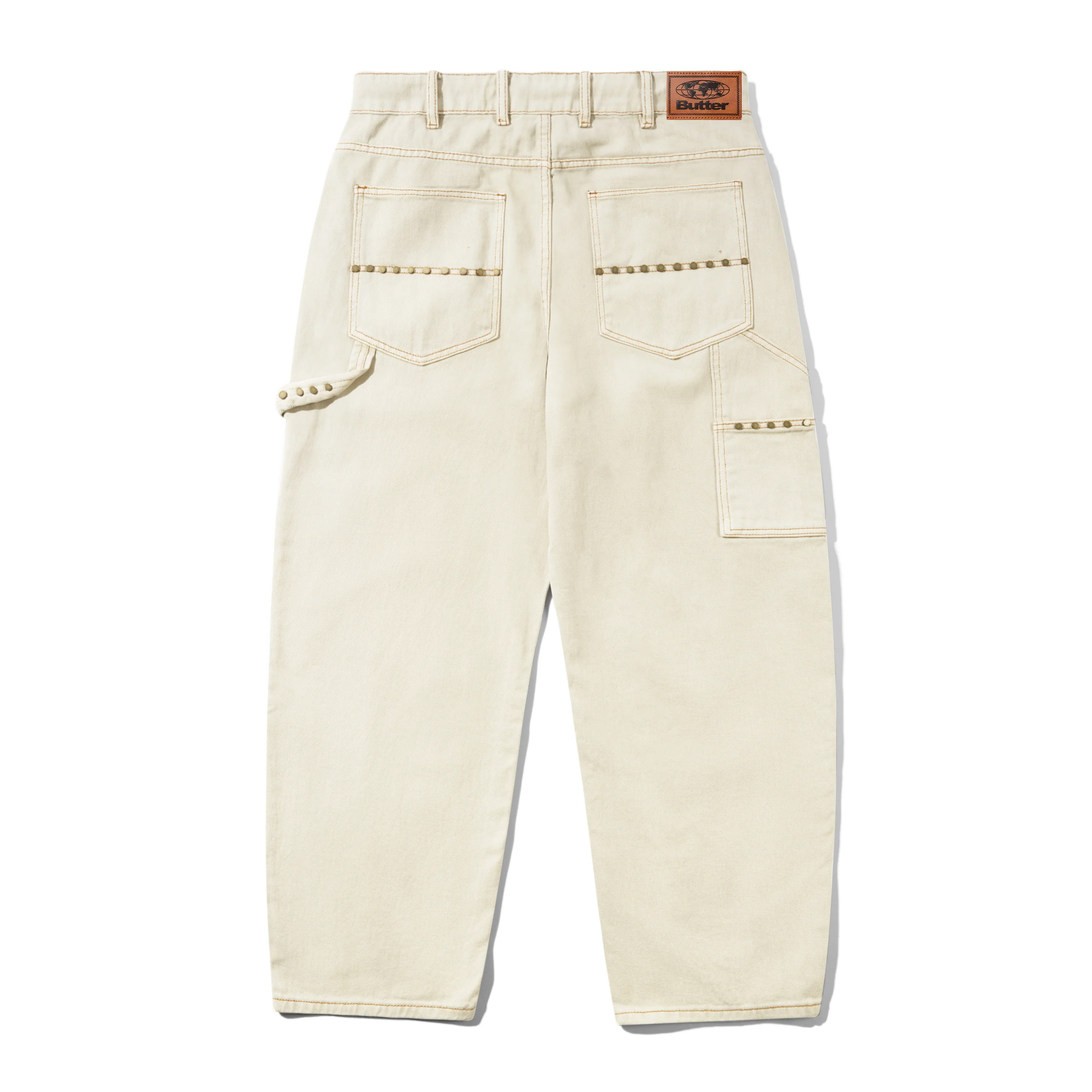 Rivet Denim Jeans, Bone. - Image 2