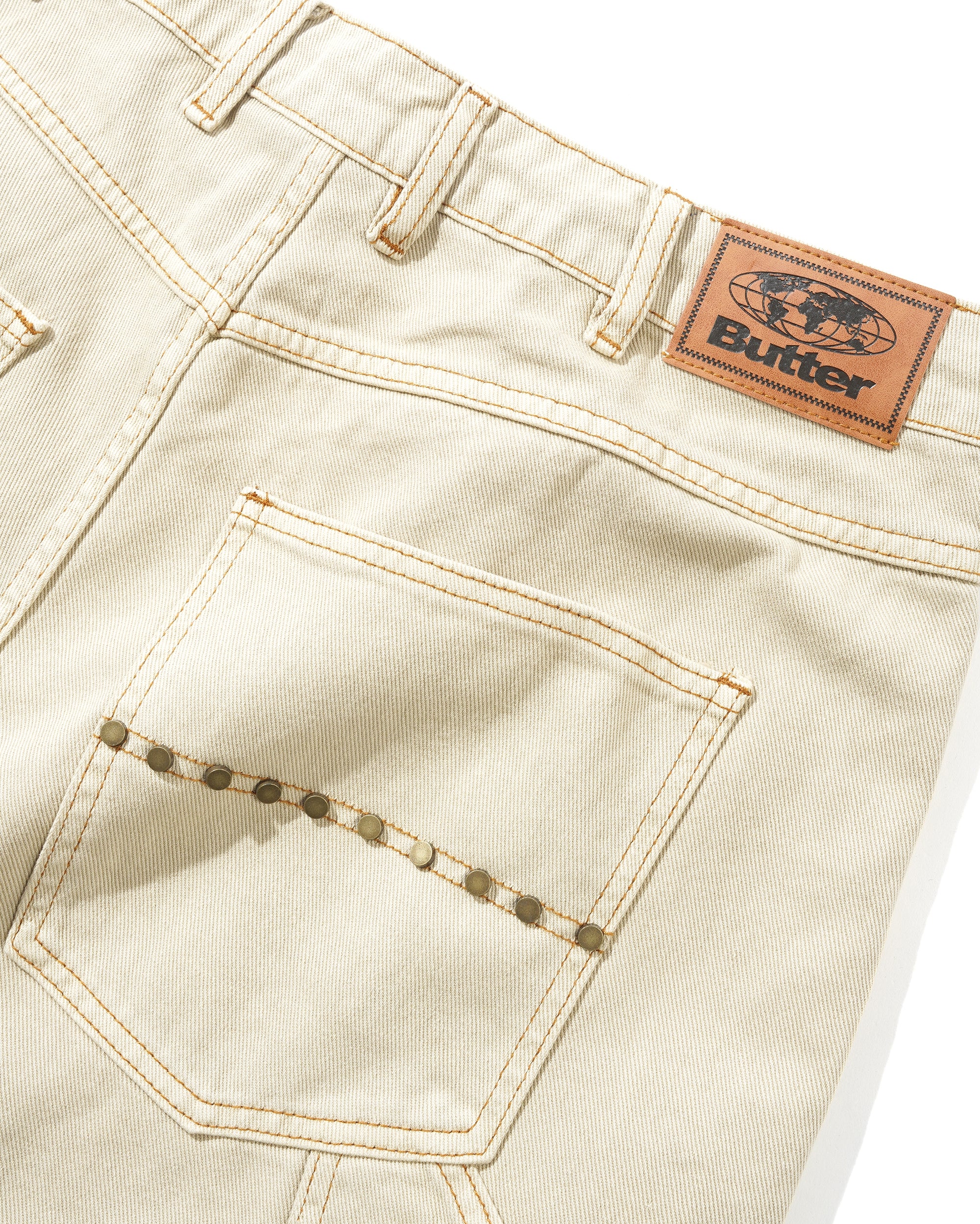 Rivet Denim Jeans, Bone. - Image 3