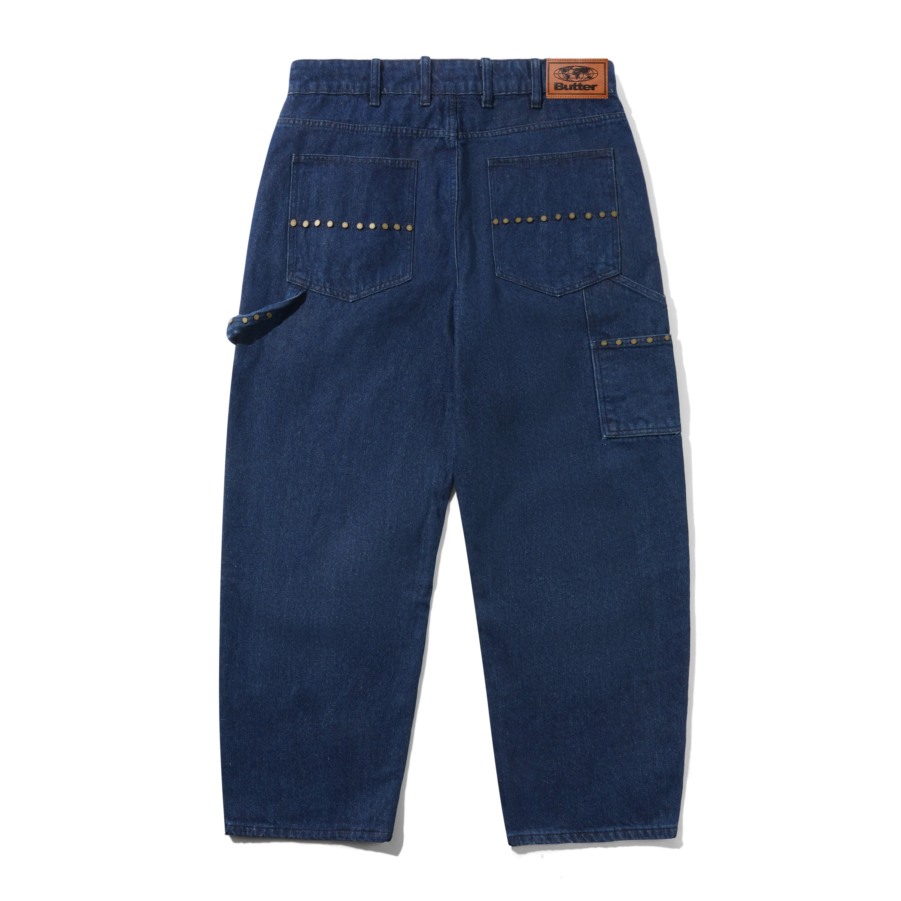 Rivet Denim Jeans, Raw Indigo - Image 2