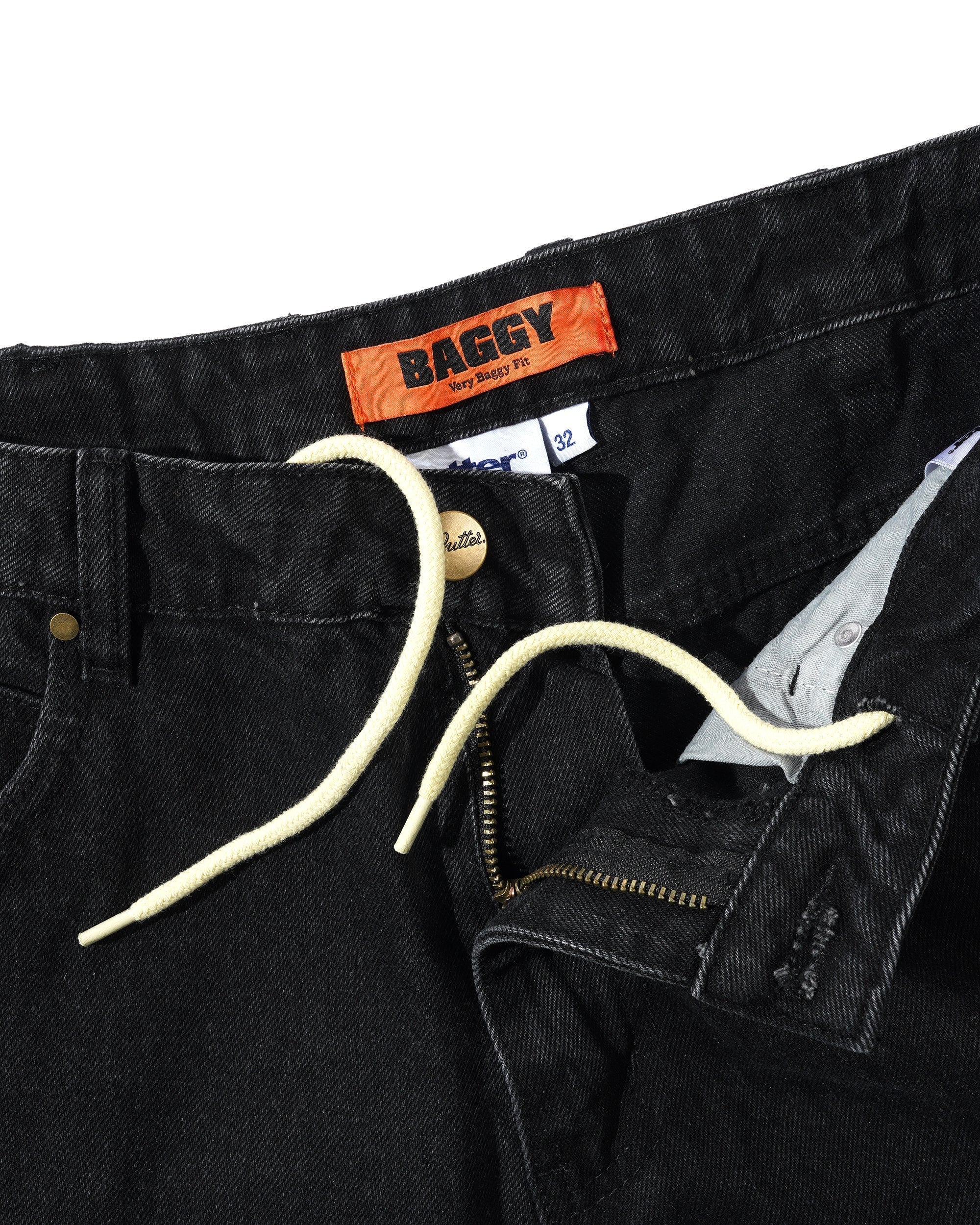 Rivet Denim Jeans, Washed Black - Image 6