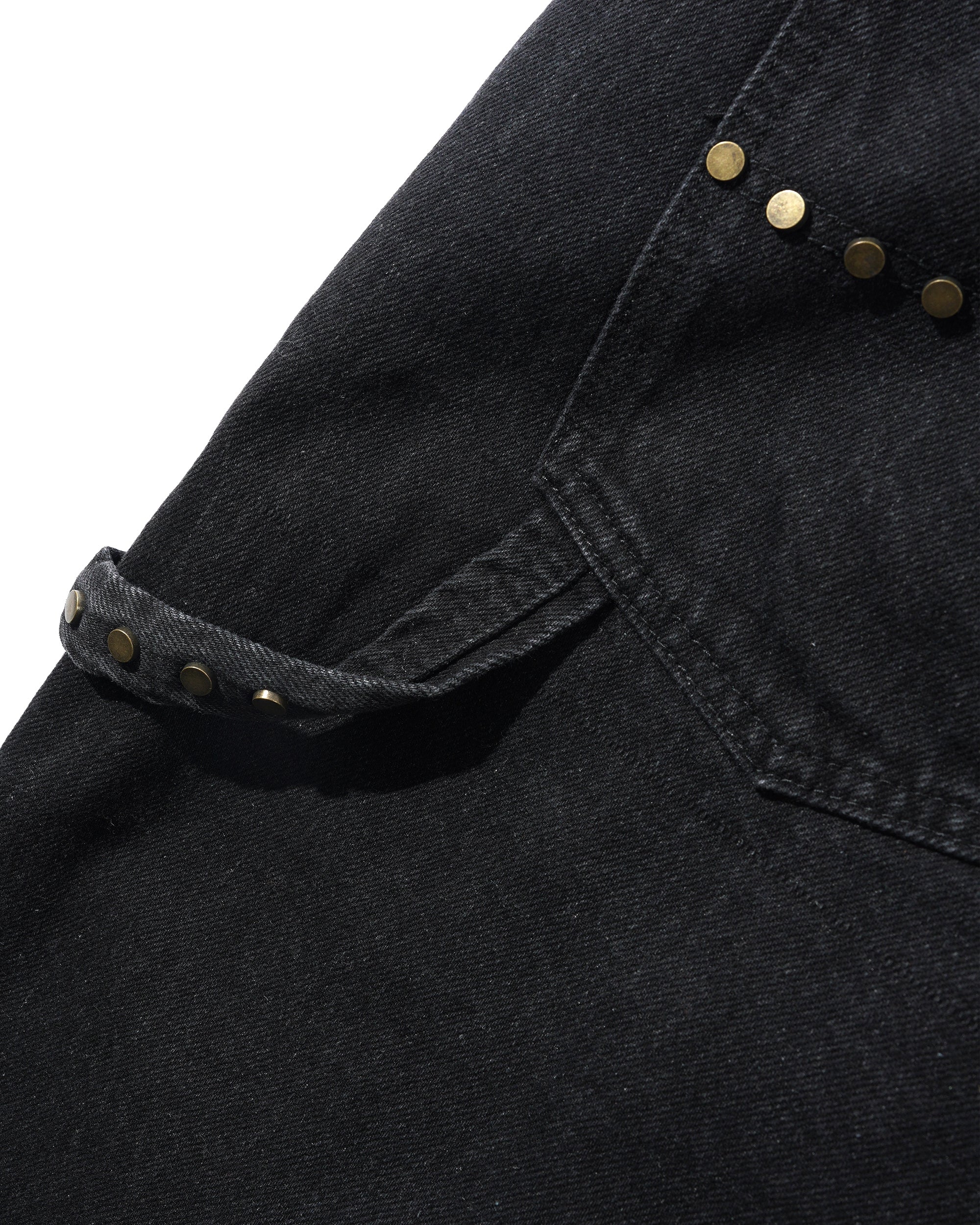 Rivet Denim Jeans, Washed Black - Image 7
