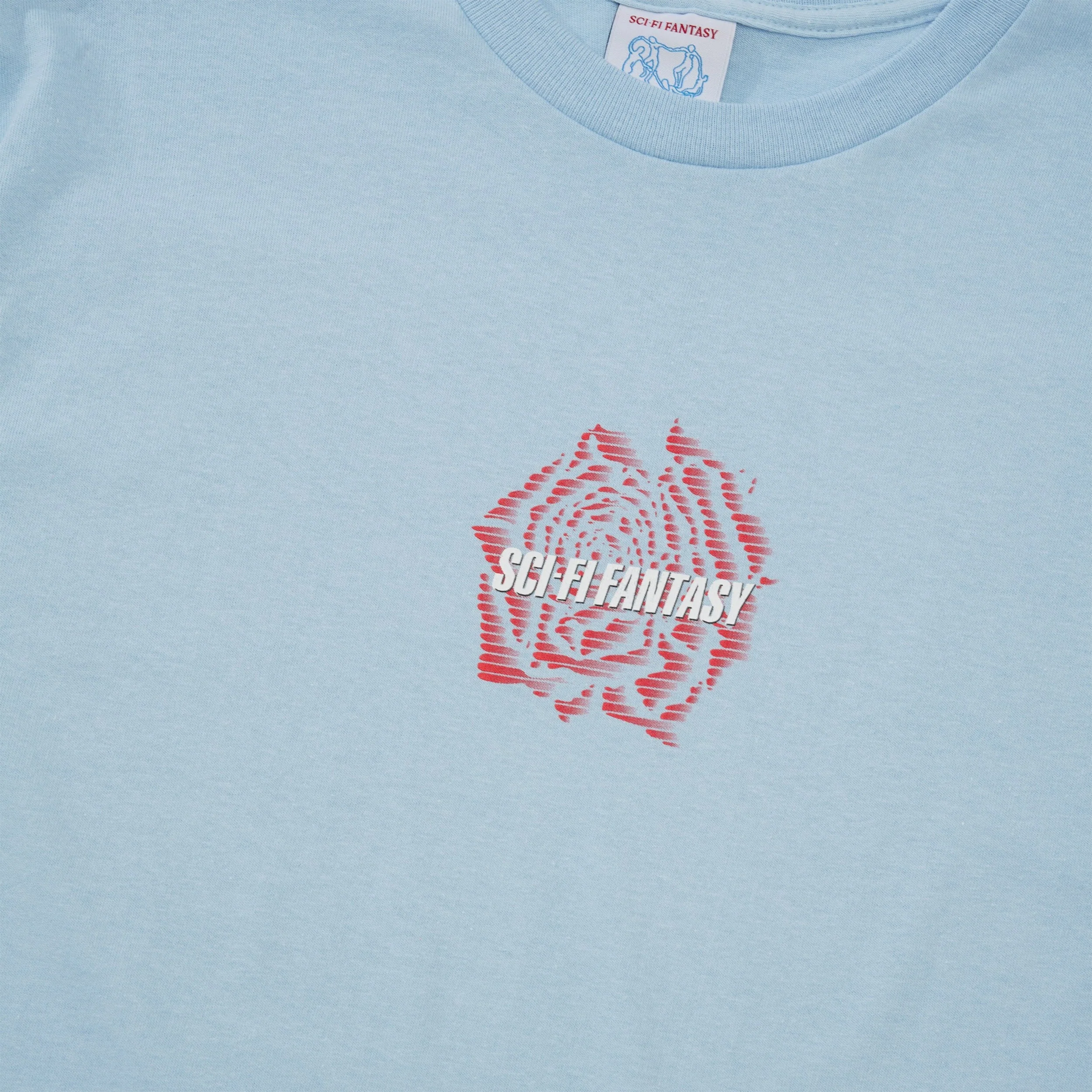 Rose Tee, Light Blue - Image 2