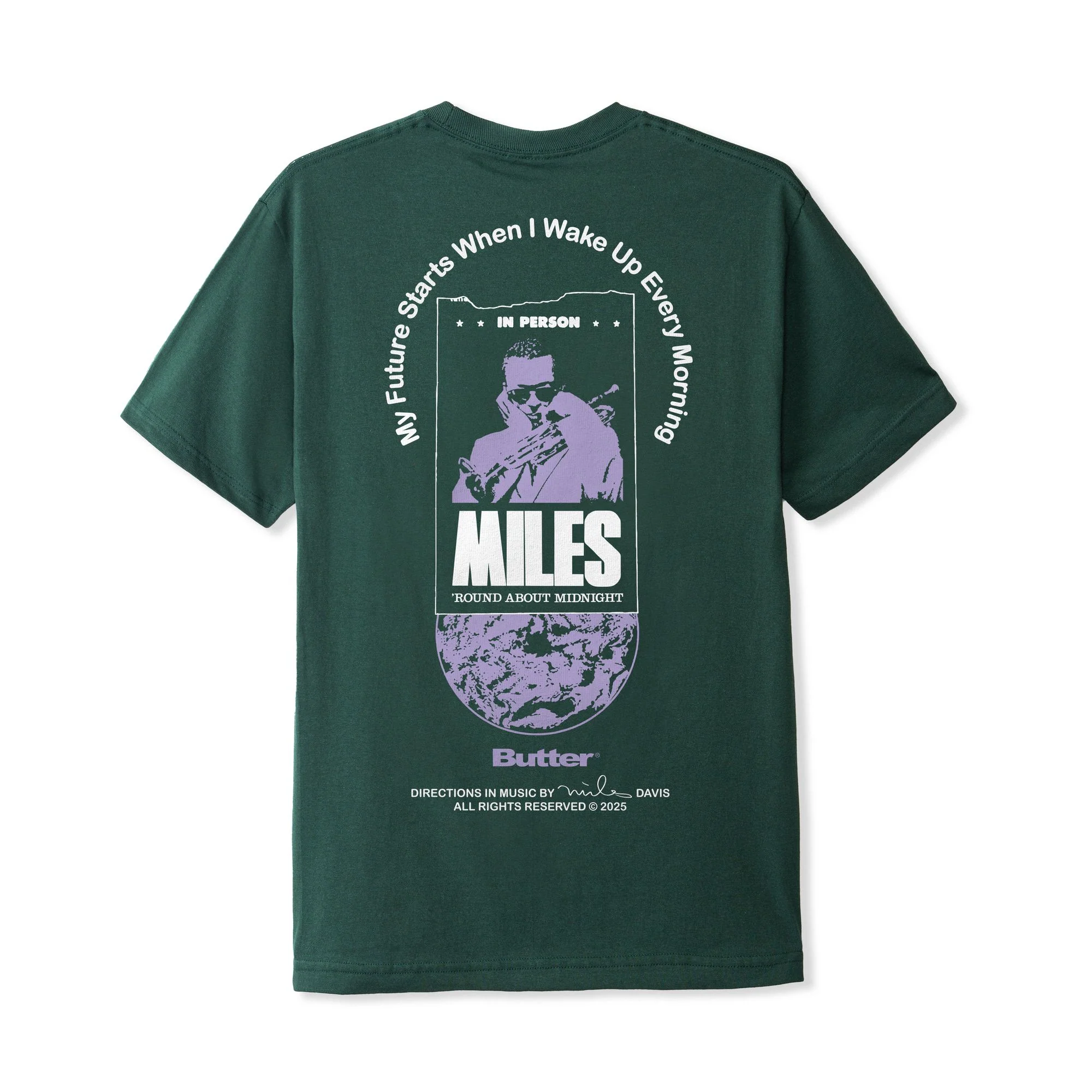 Round About Midnight Tee, Dark Forest - Image 2