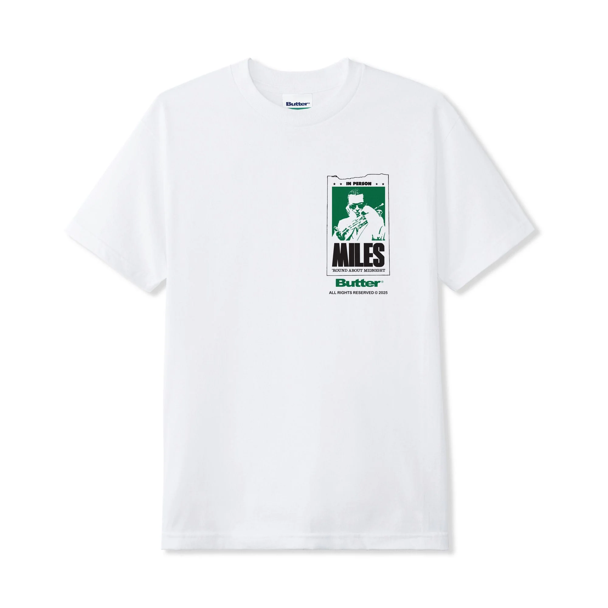 Round About Midnight Tee, White
