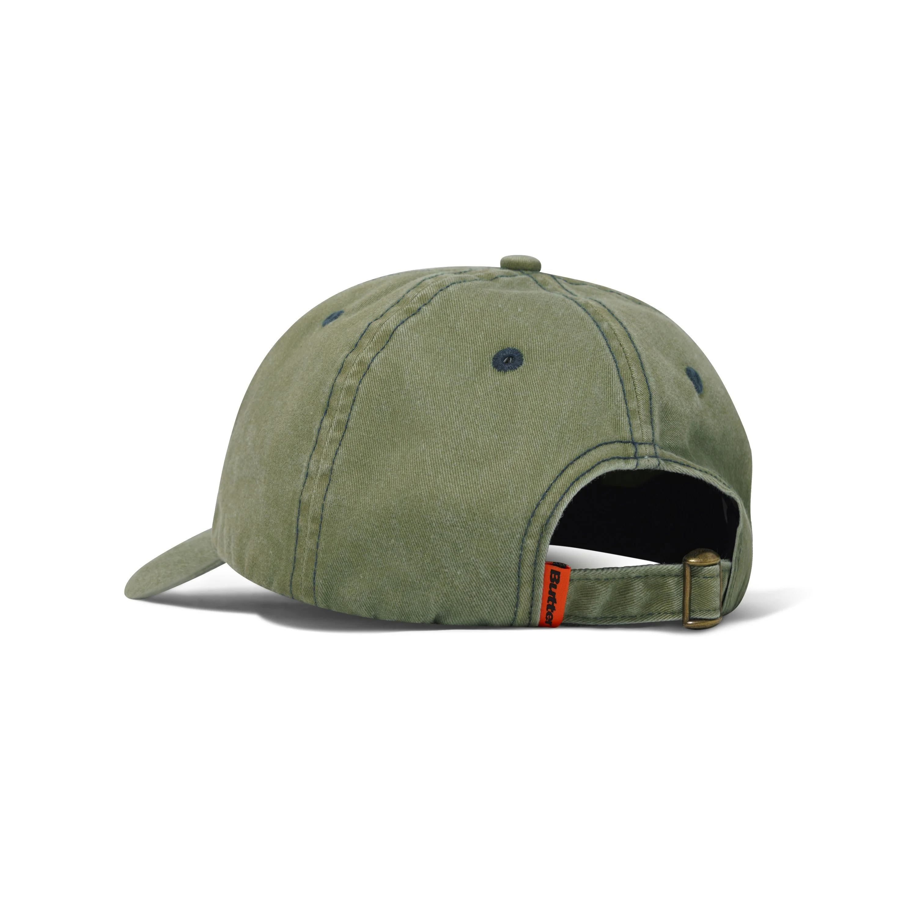 Rounded Logo 6 Panel Cap, Washed Pear - Image 2