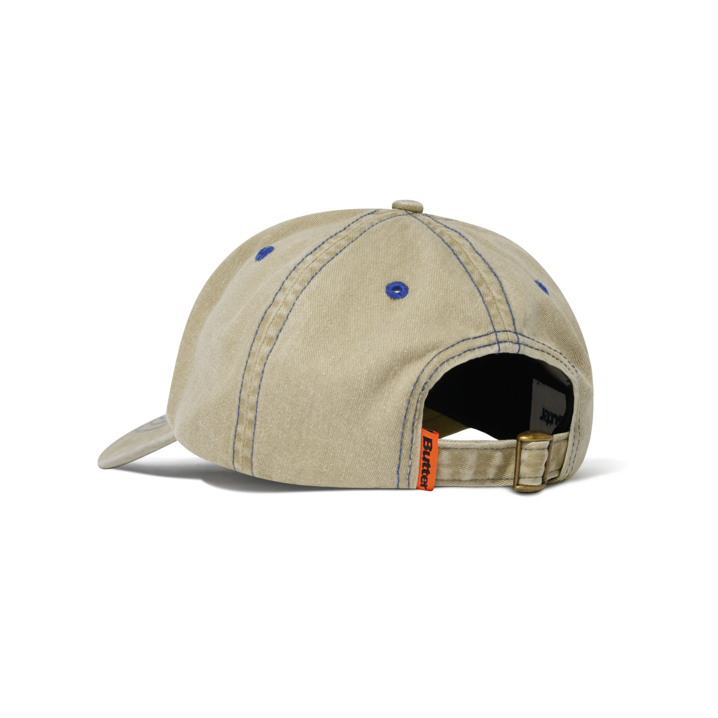 Rounded Logo 6 Panel Cap, Washed Sand - Image 2