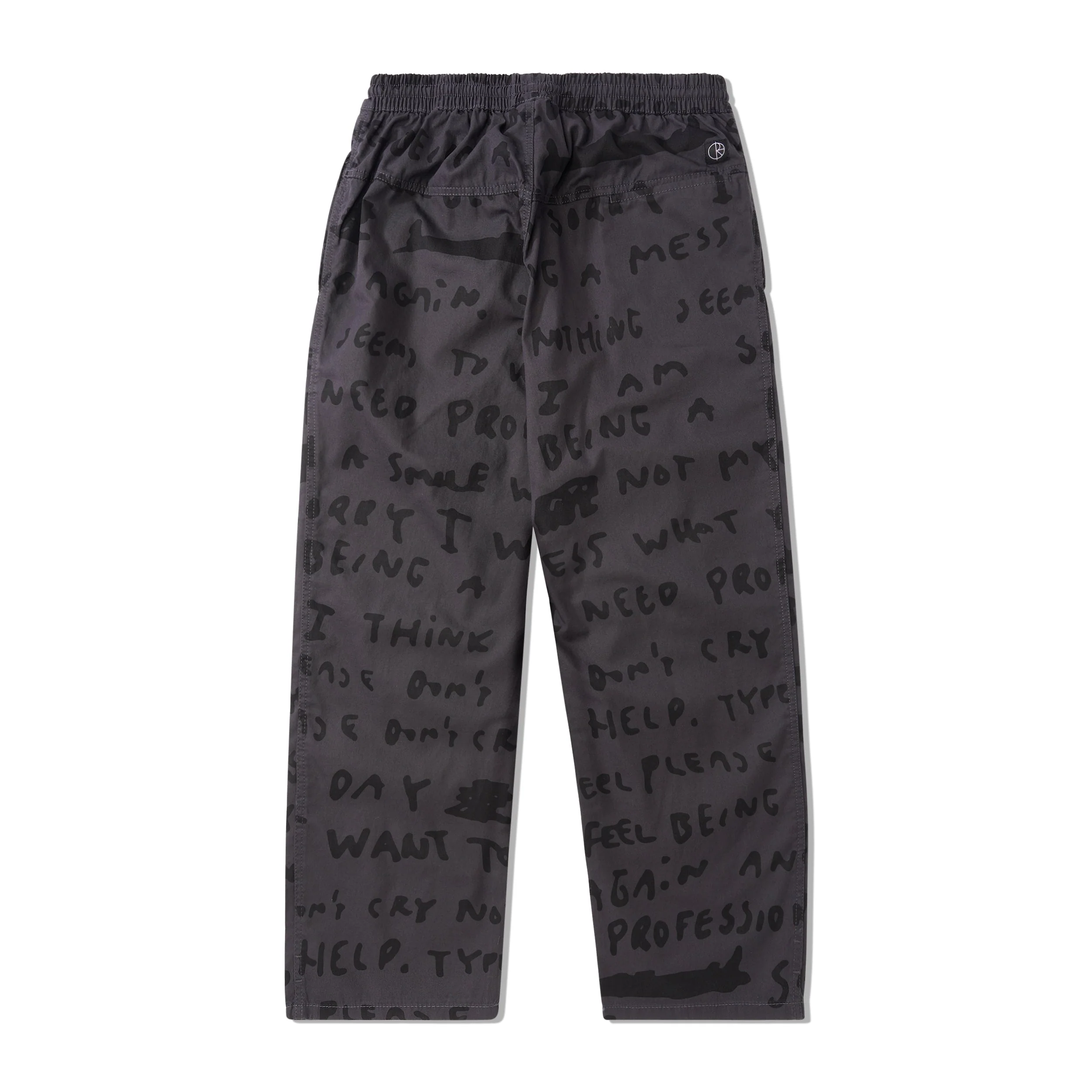 Sad Notes Surf Pants, Graphite - Image 2