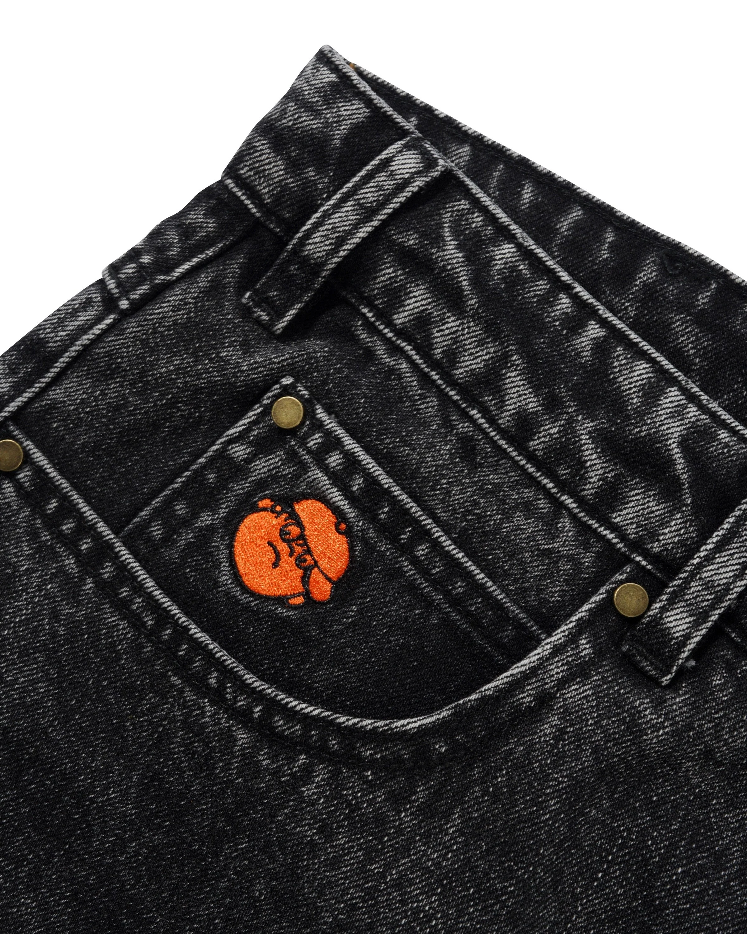 Santosuosso Denim Jeans, Stonewash Black - Image 4