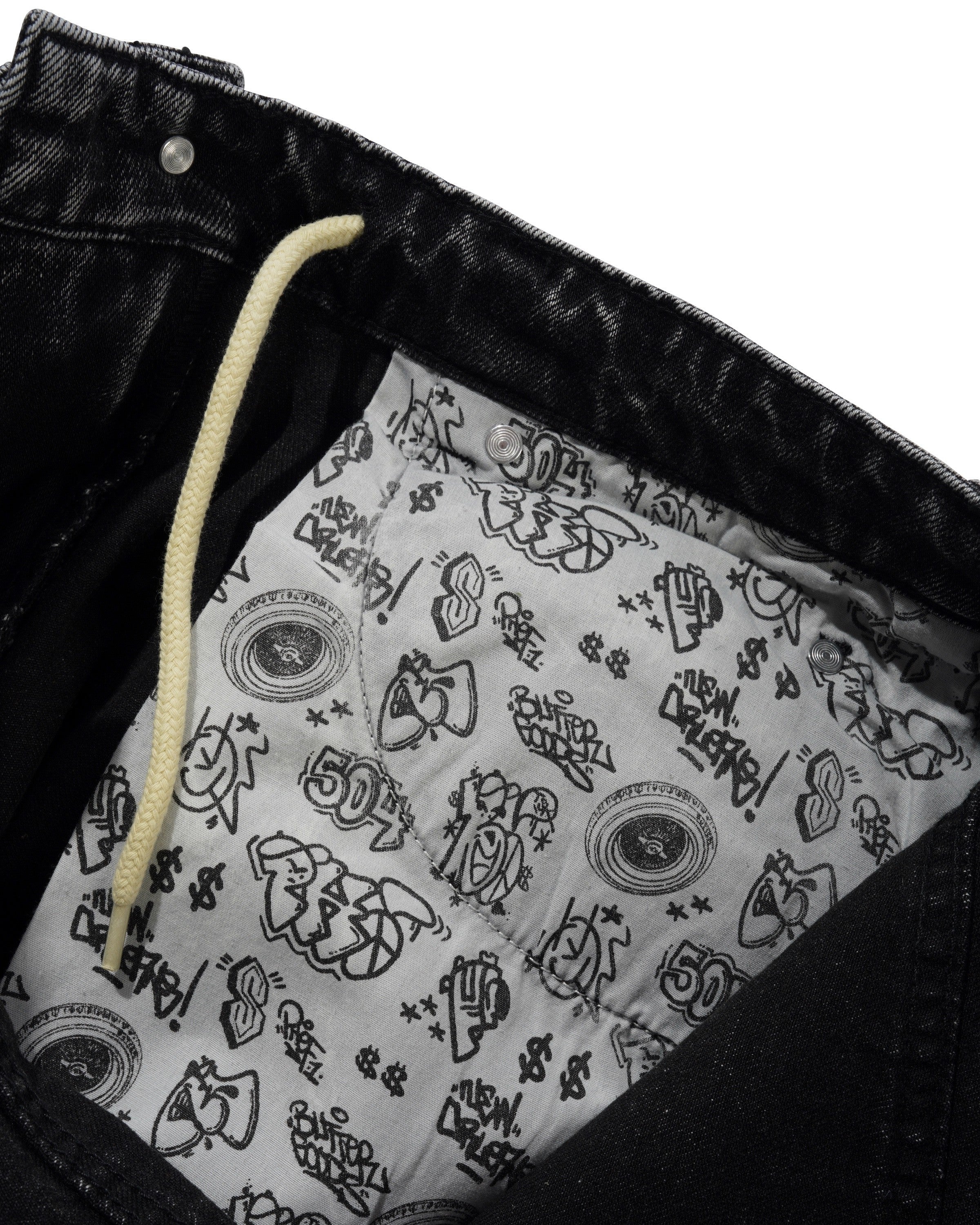 Santosuosso Denim Jeans, Stonewash Black - Image 7