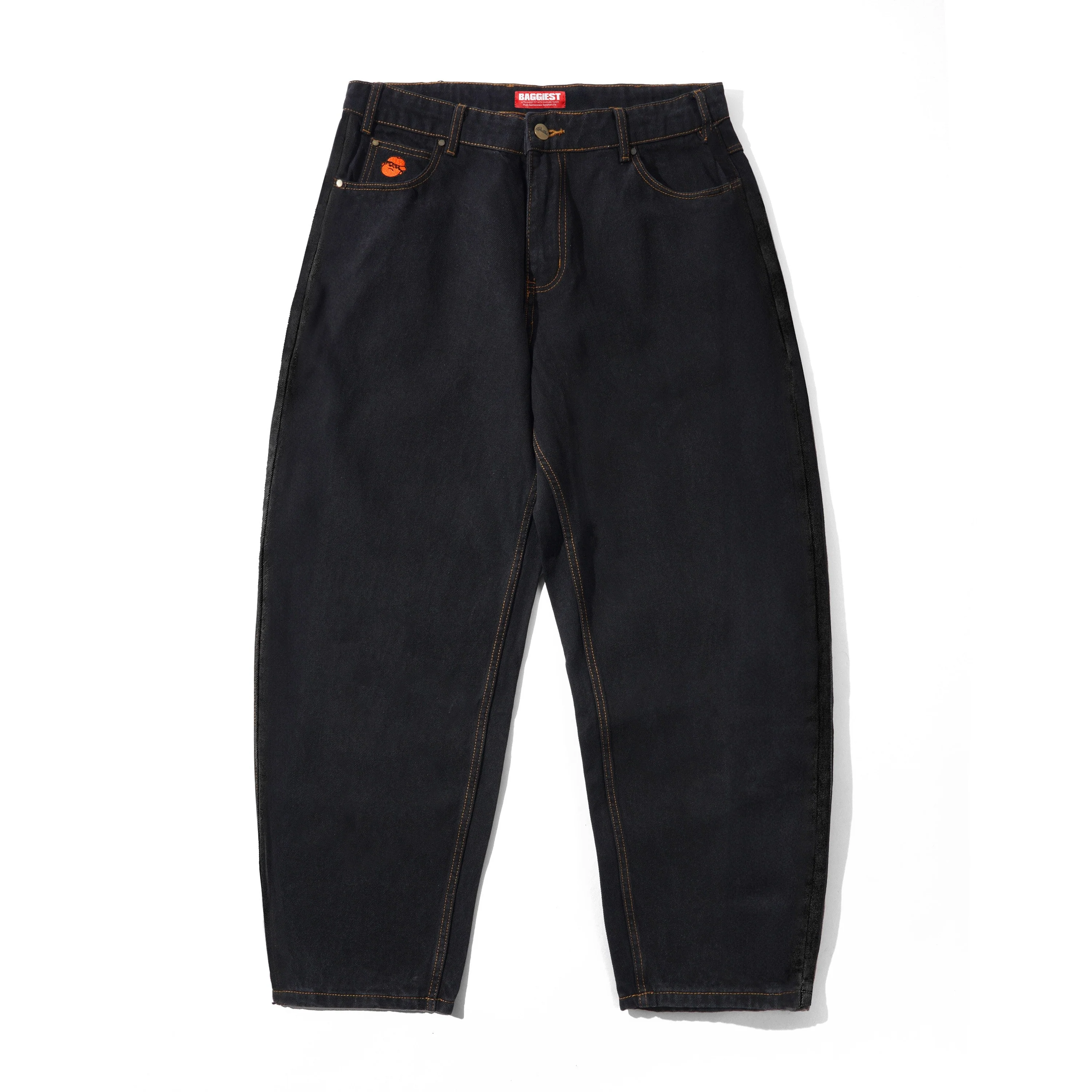 Santosuosso Denim Jeans, Stonewash Black - Image 8