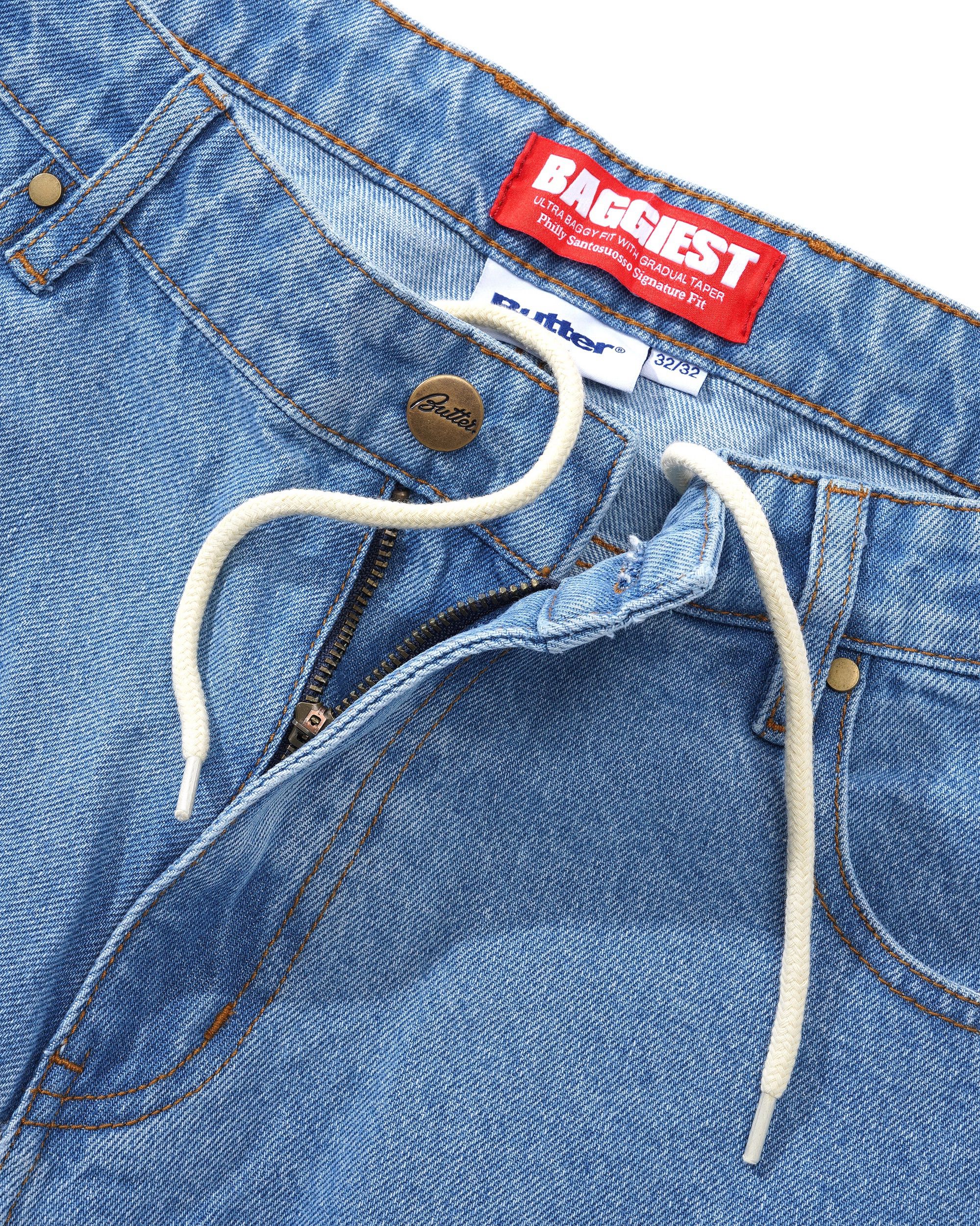 Santosuosso Denim Jeans, Washed Indigo - Image 4