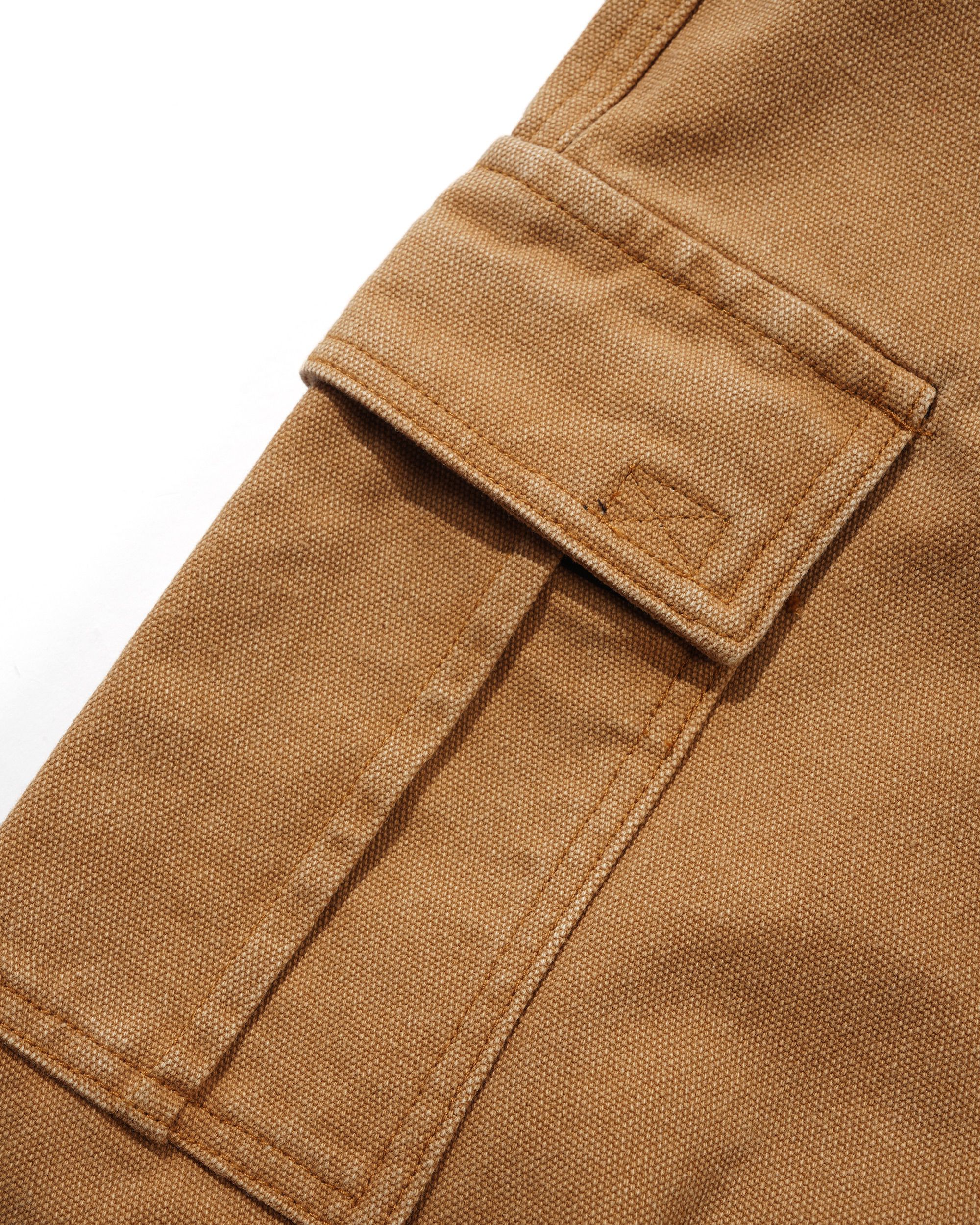 Santosuosso Duck Canvas Denim Jeans, Brown - Image 3