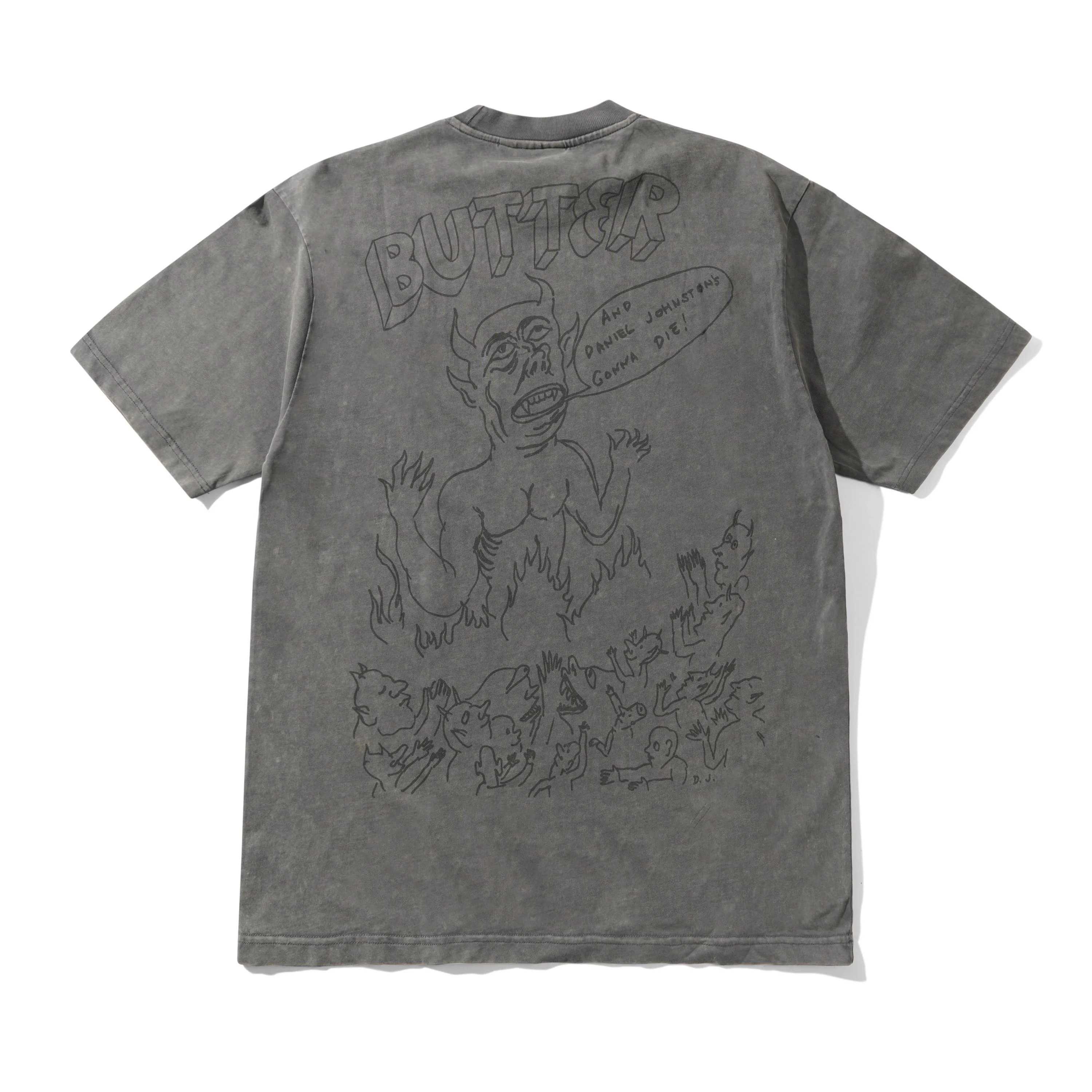 Satan Tee, Black Acid Wash - Image 2