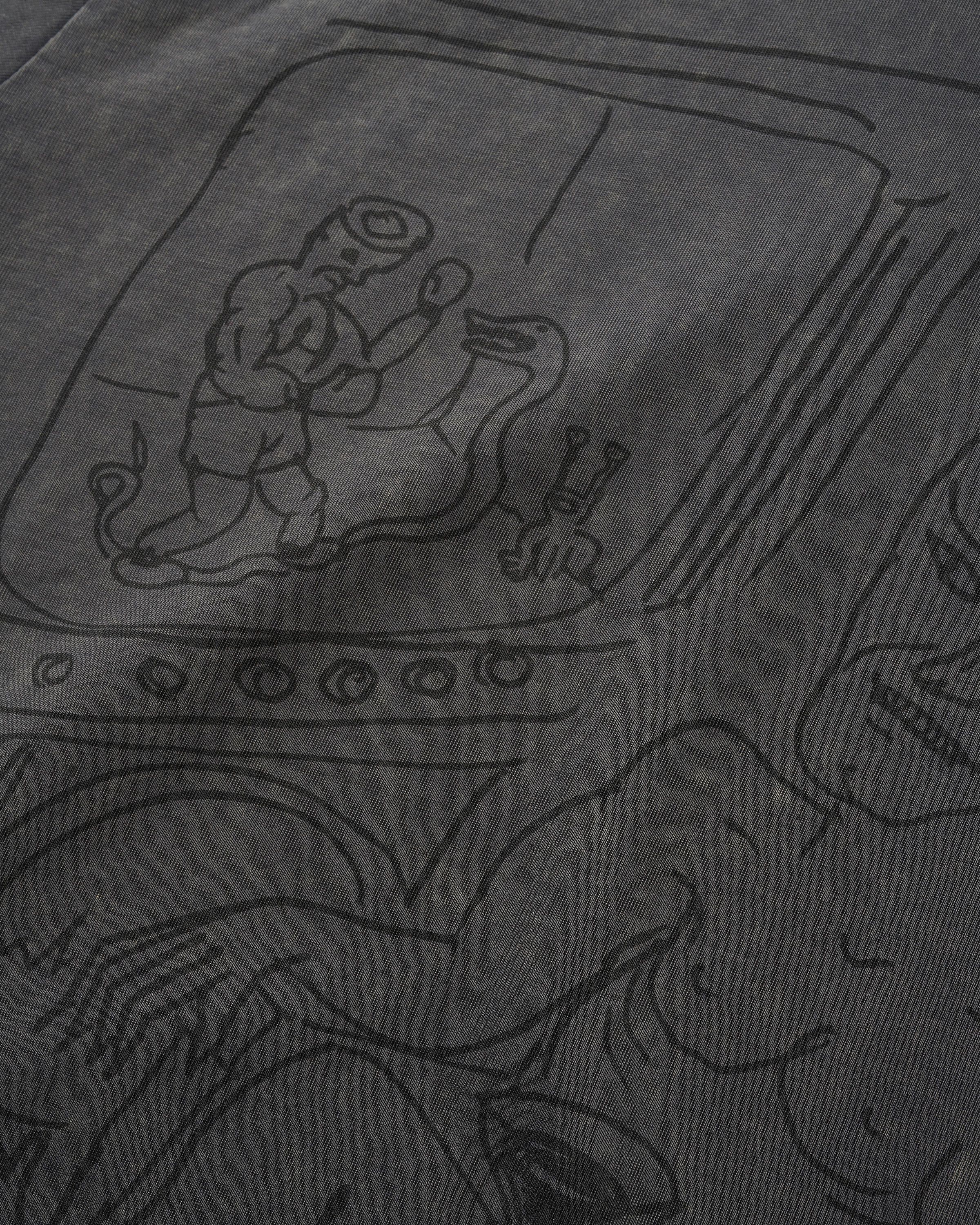 Satan Tee, Black Acid Wash - Image 4
