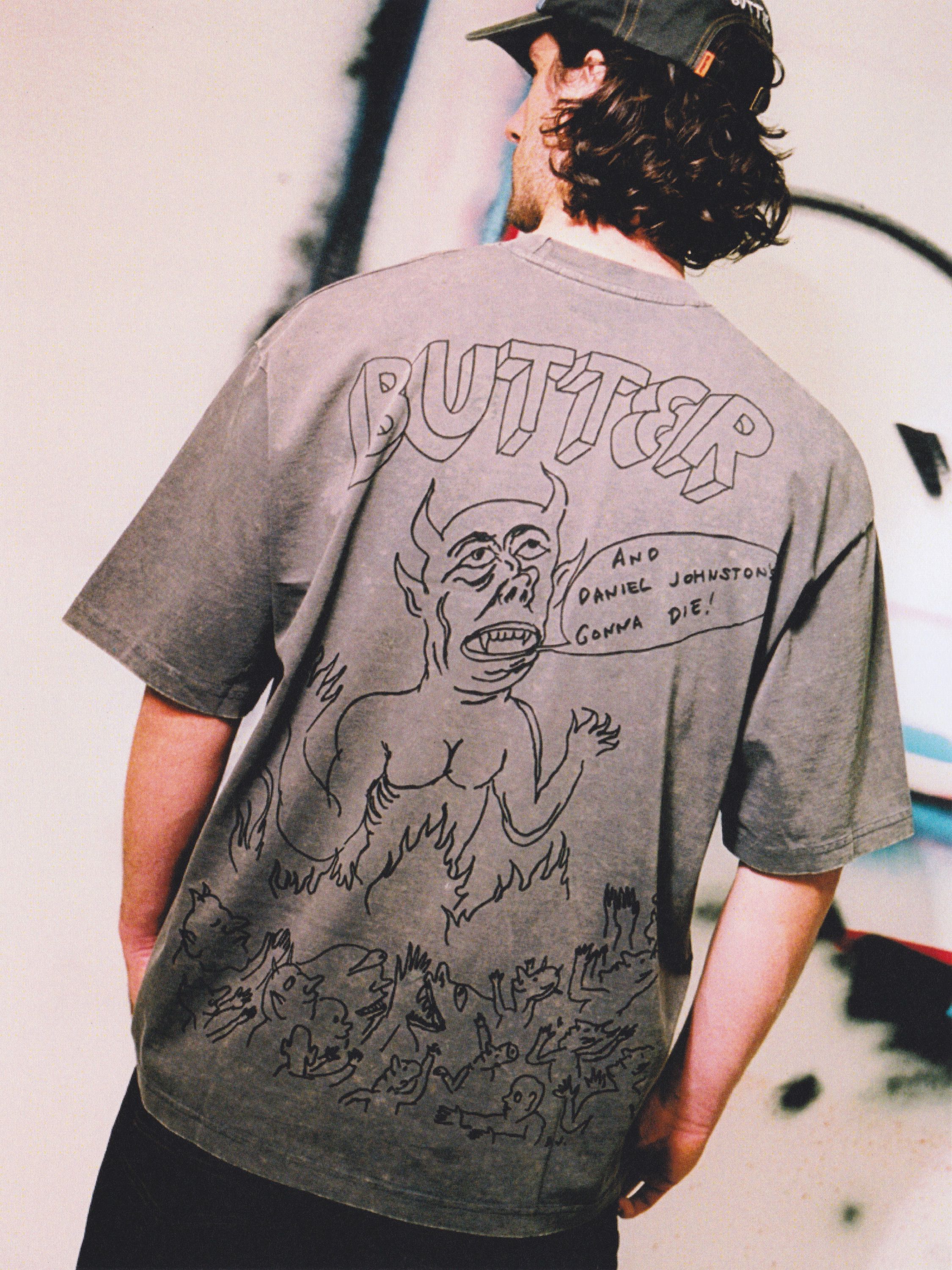 Satan Tee, Black Acid Wash - Image 5