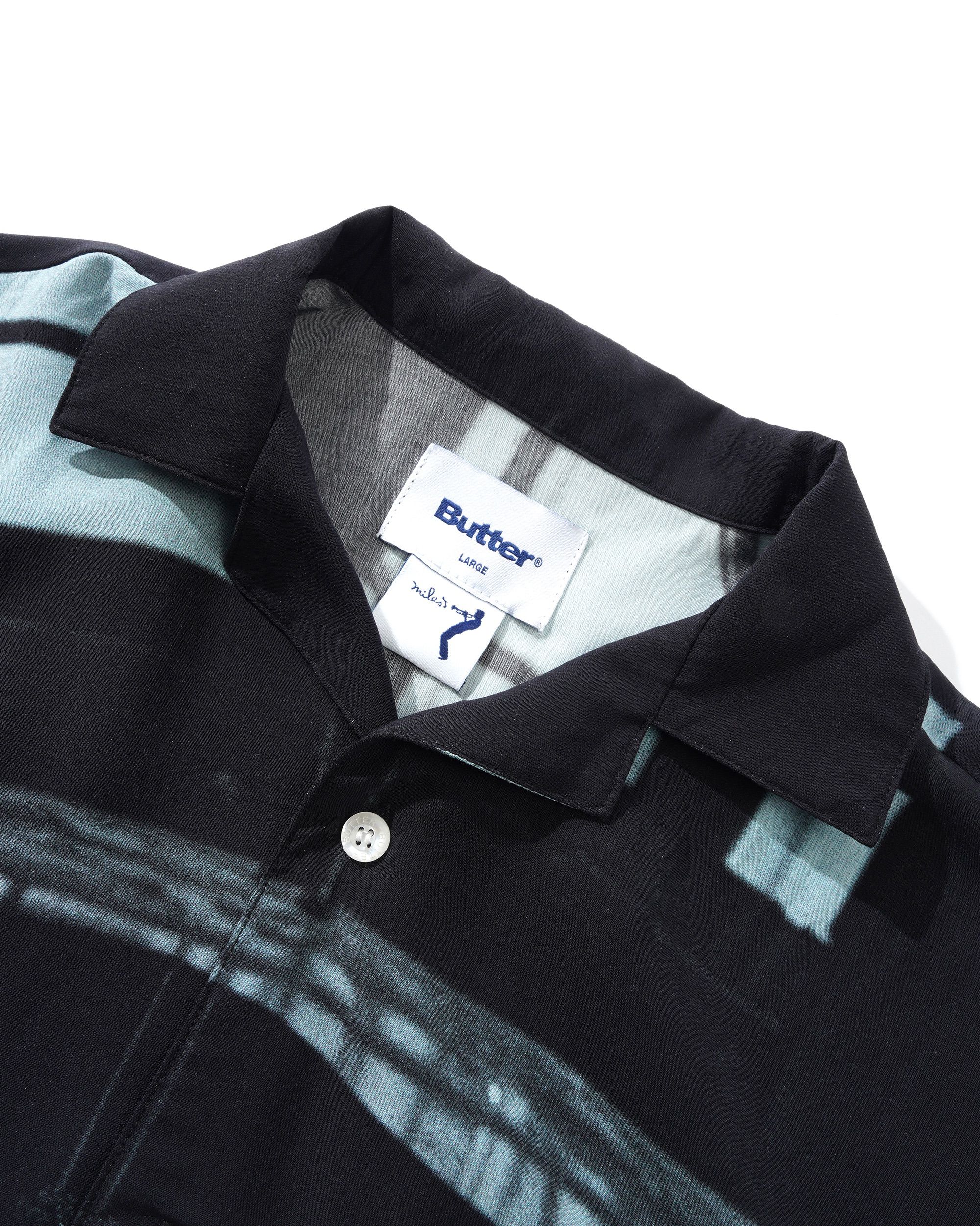Savoy Rayon S/S Shirt, Black - Image 3