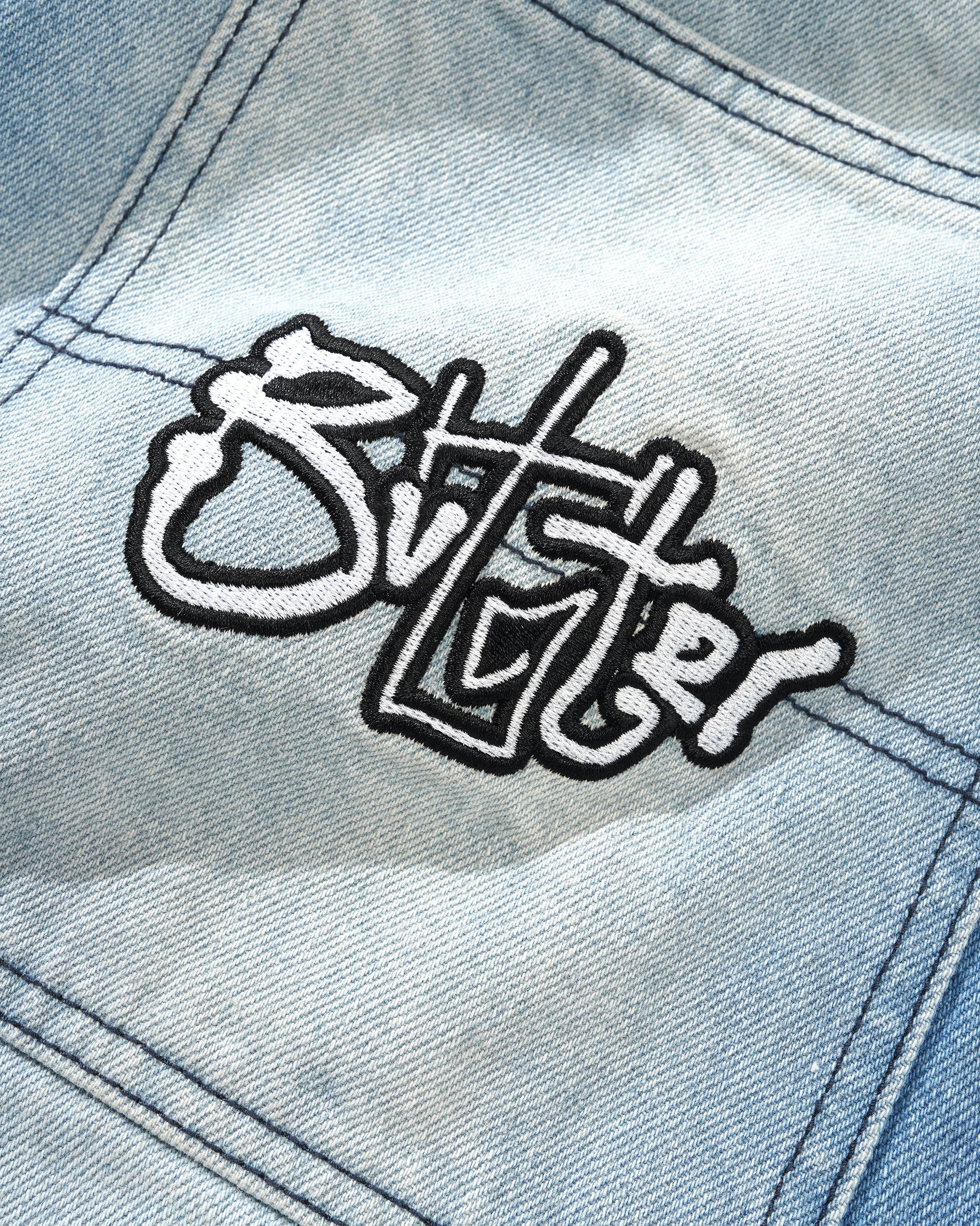 Scribble Denim Jeans, Faded Light Blue - Image 3