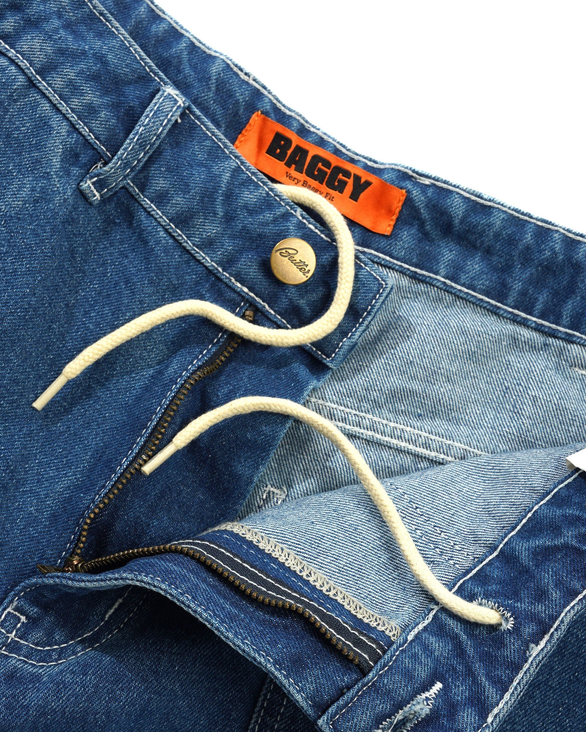 Scribble Denim Jeans, Mid Blue - Image 4