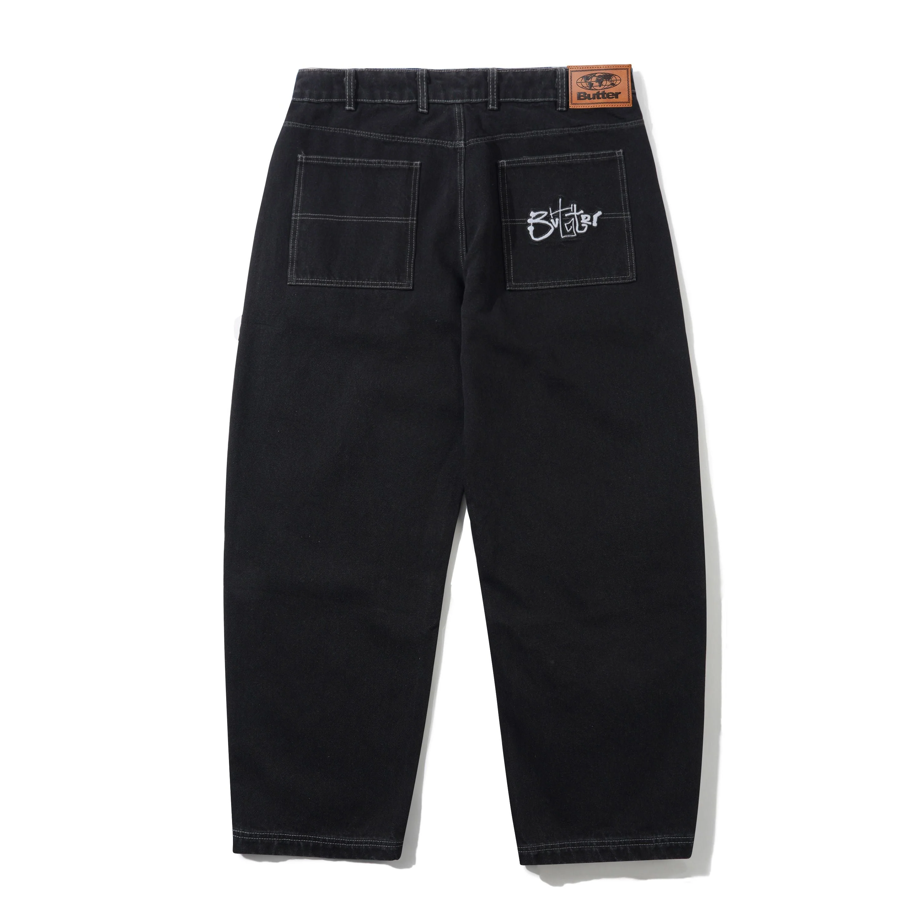 Scribble Denim Jeans, Washed Black - Image 2