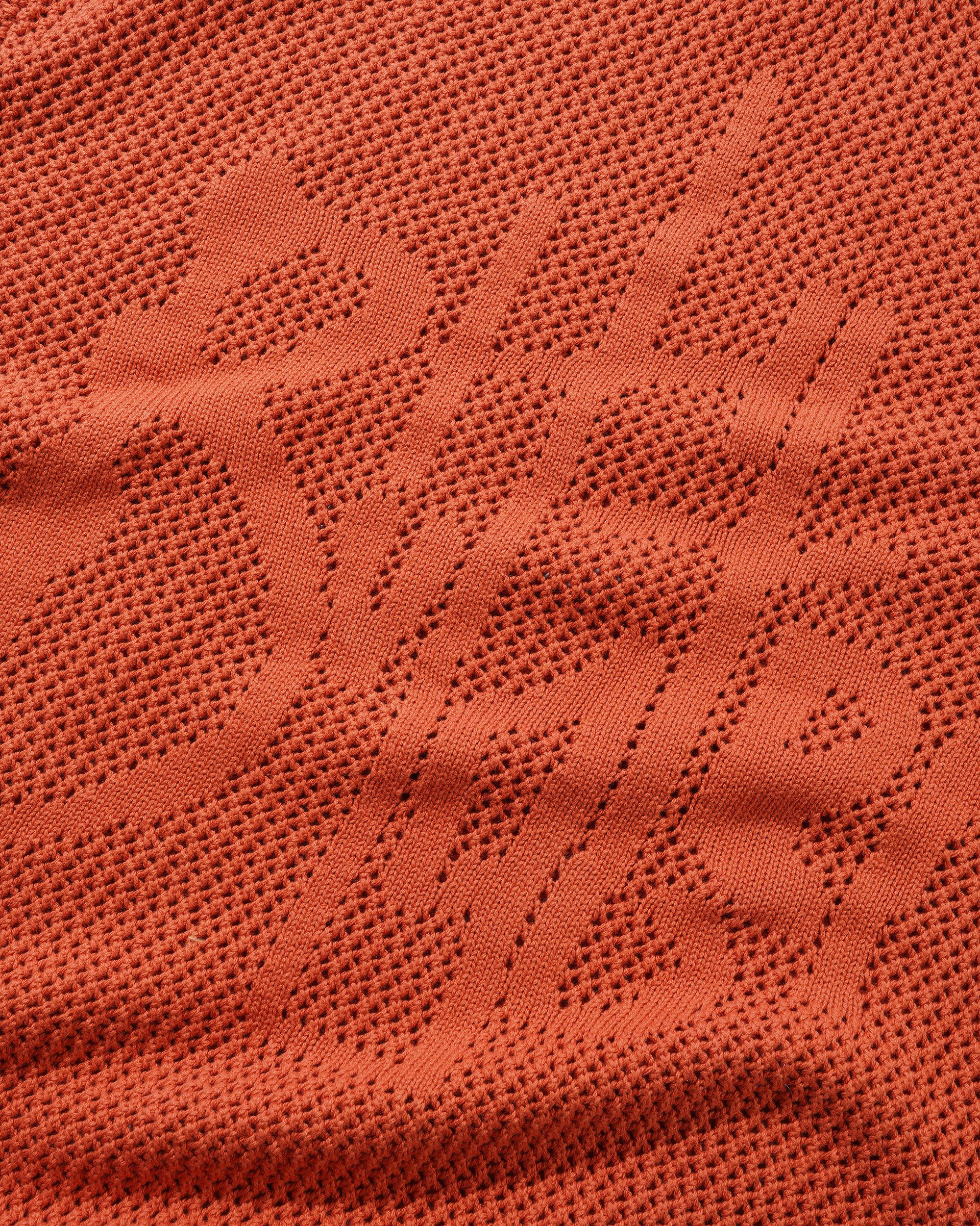 Scribble Knit Sweater, Burnt Orange - Image 2