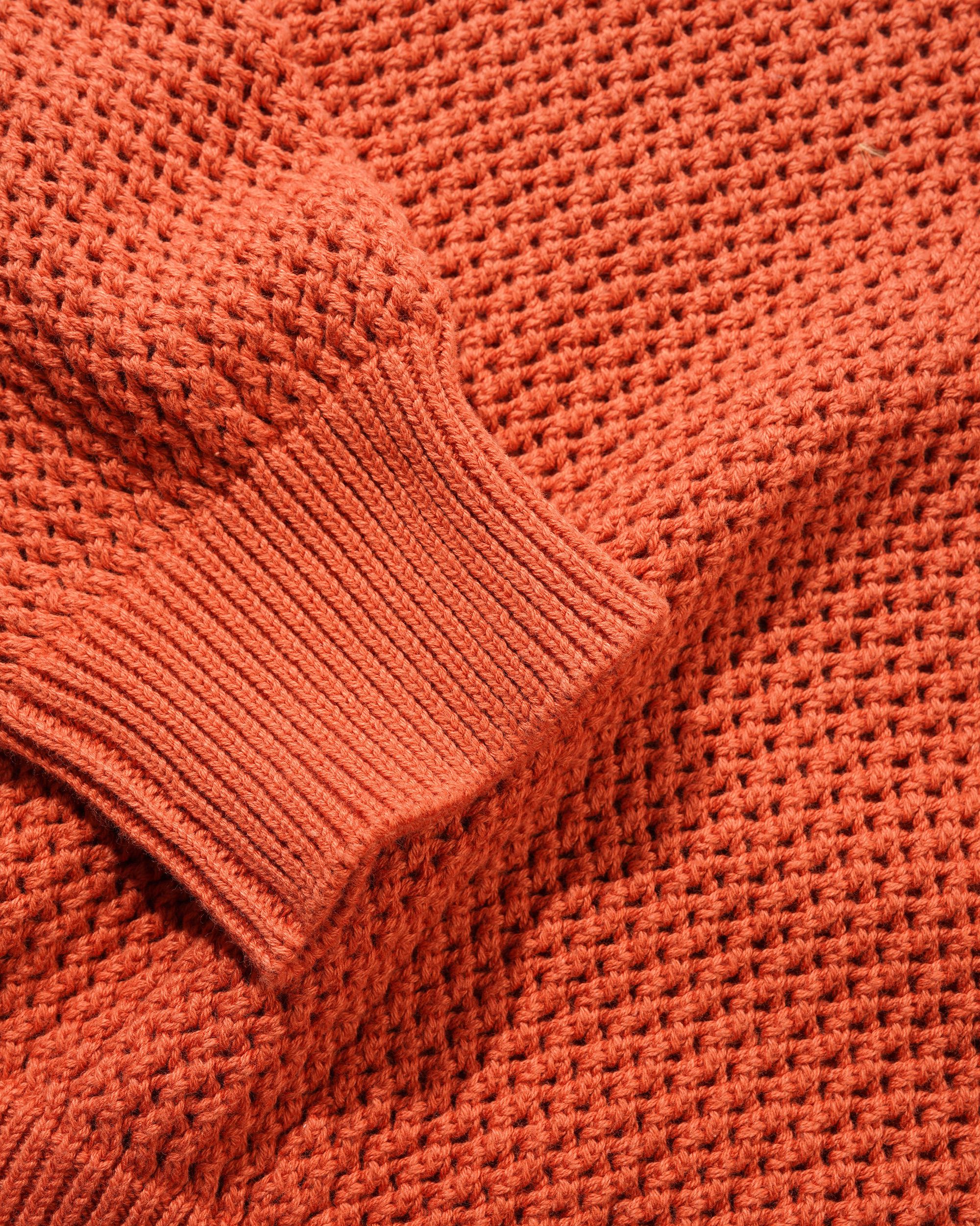 Scribble Knit Sweater, Burnt Orange - Image 4