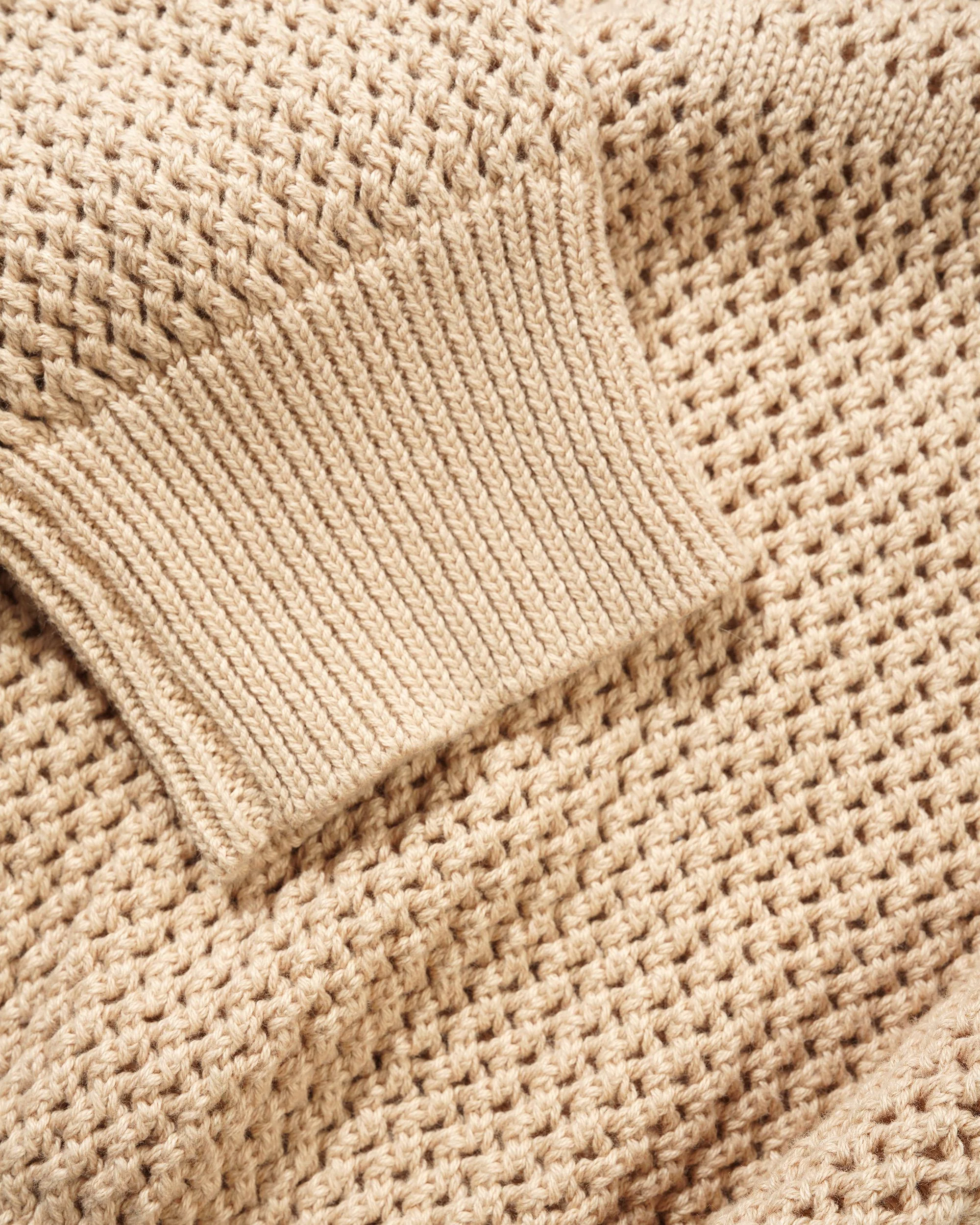 Scribble Knit Sweater, Cream - Image 3