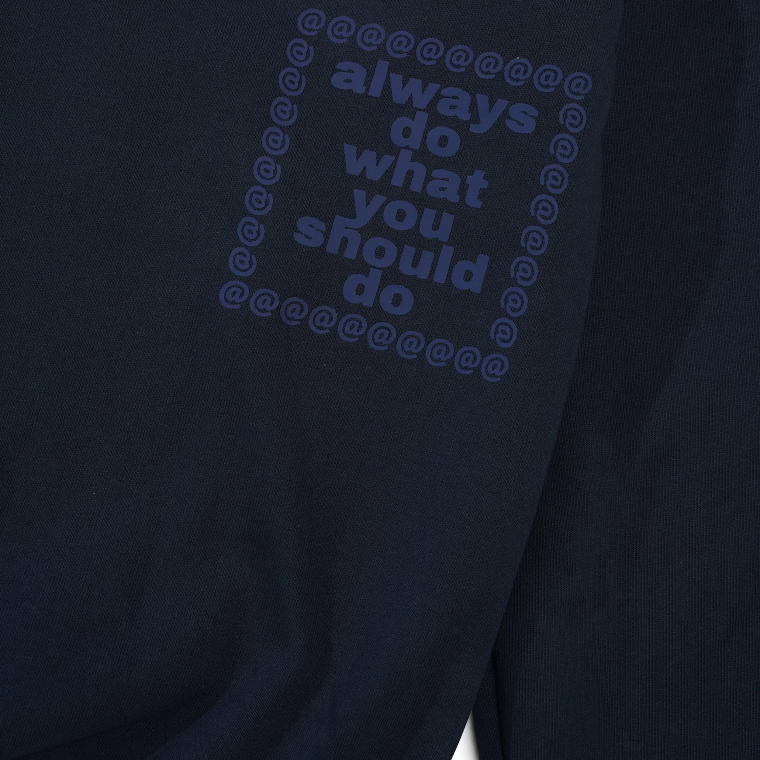 Scribble @Sun Pullover Hood, Navy - Image 4