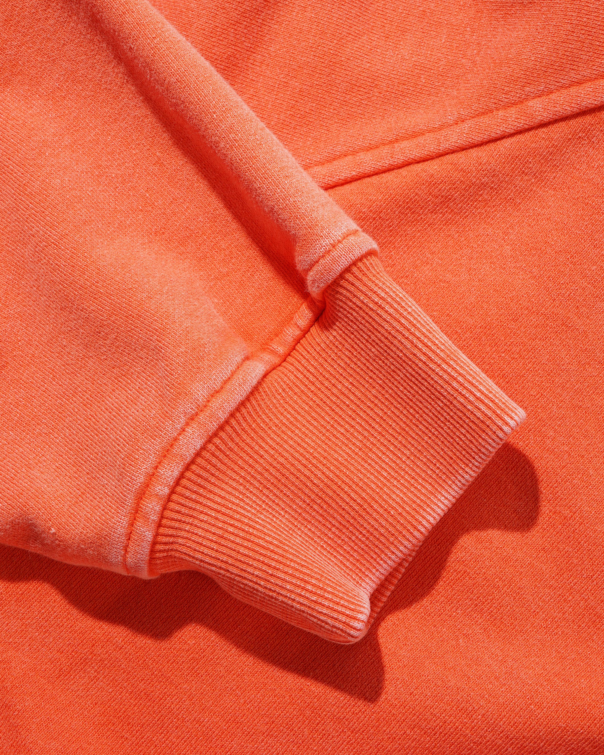 Scrubbed Crewneck, Tangerine - Image 3
