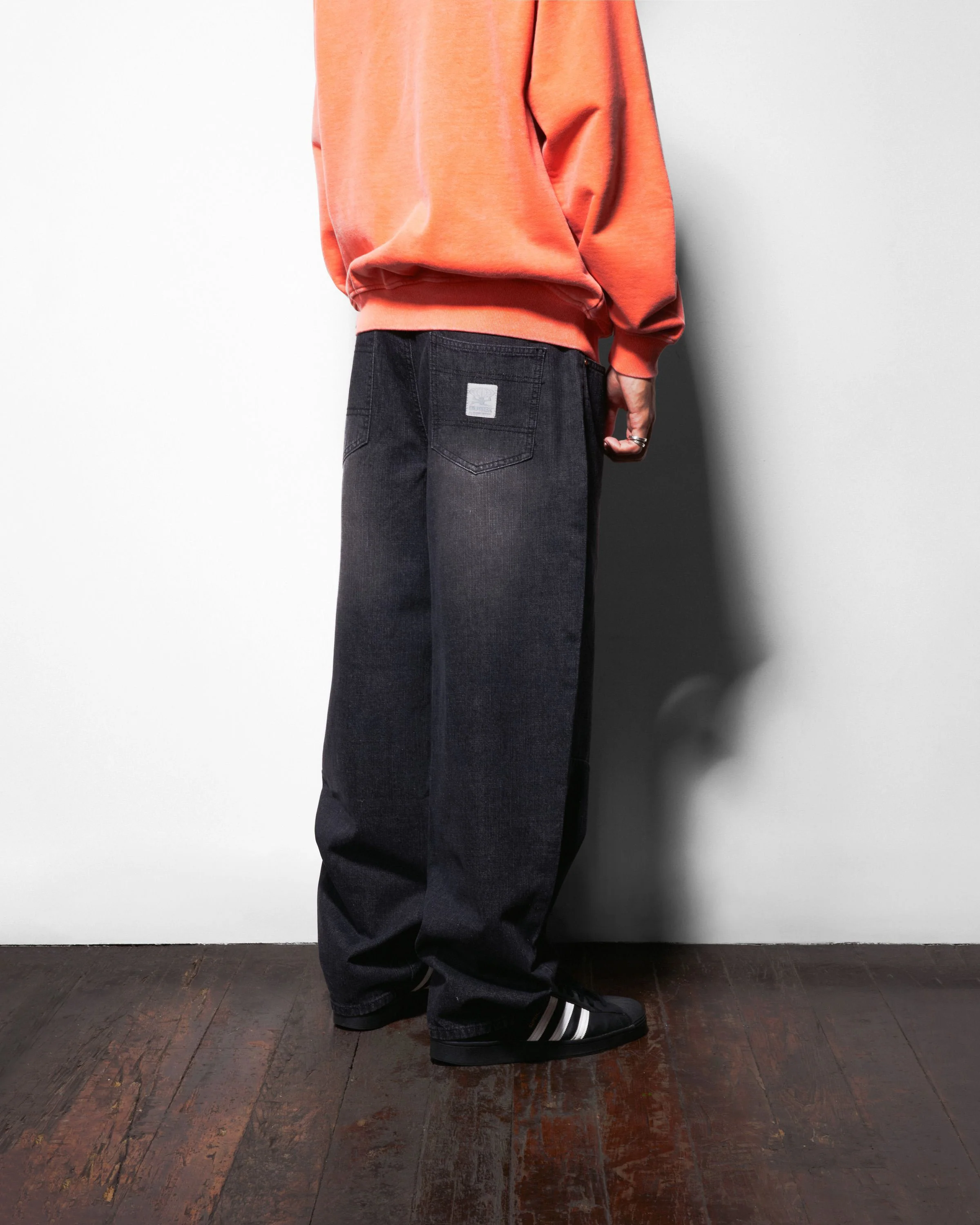 Scrubbed Crewneck, Tangerine - Image 6