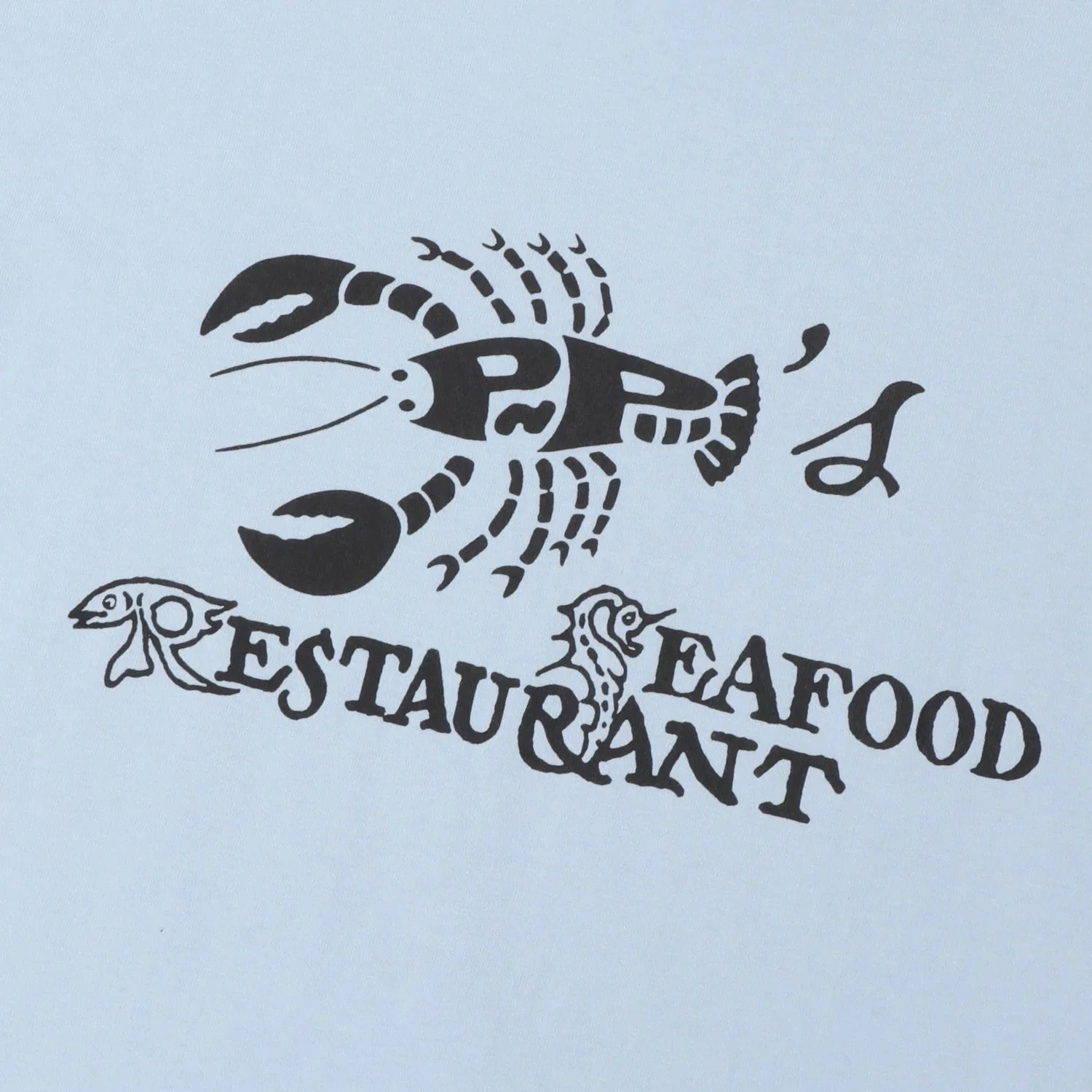Seafood Staff Tee, Stonewash Blue - Image 2