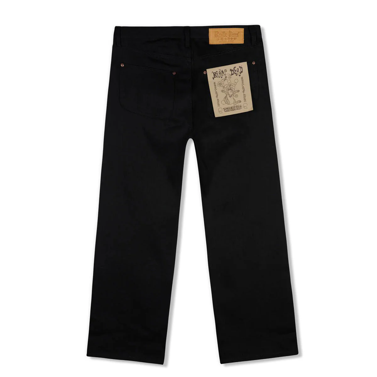 Selvedge Denim Pant, Solid Black - Image 3