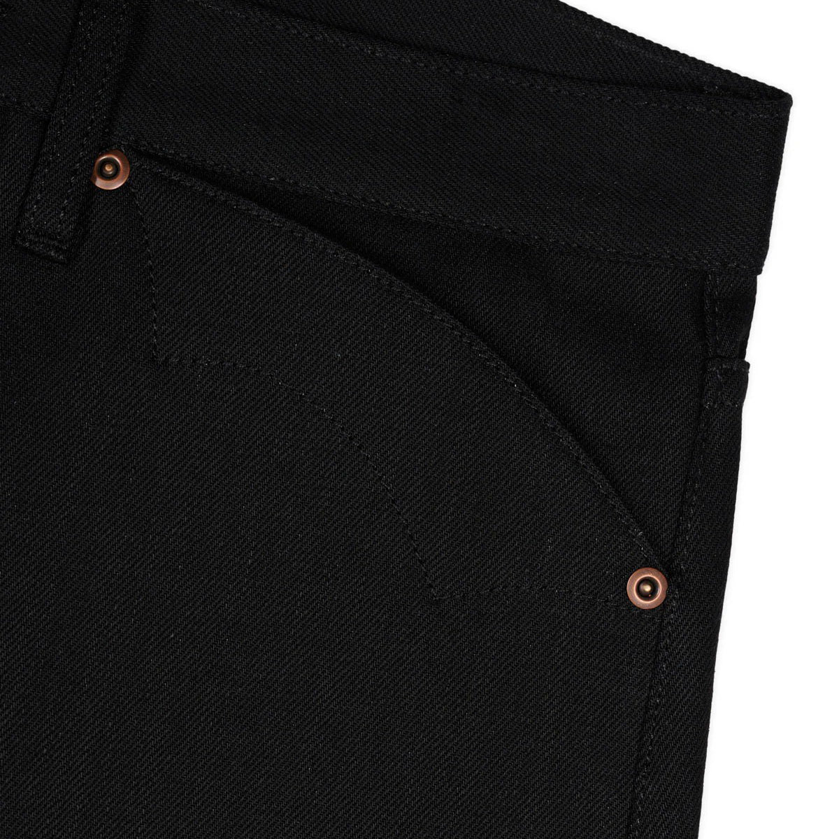 Selvedge Denim Pant, Solid Black - Image 4
