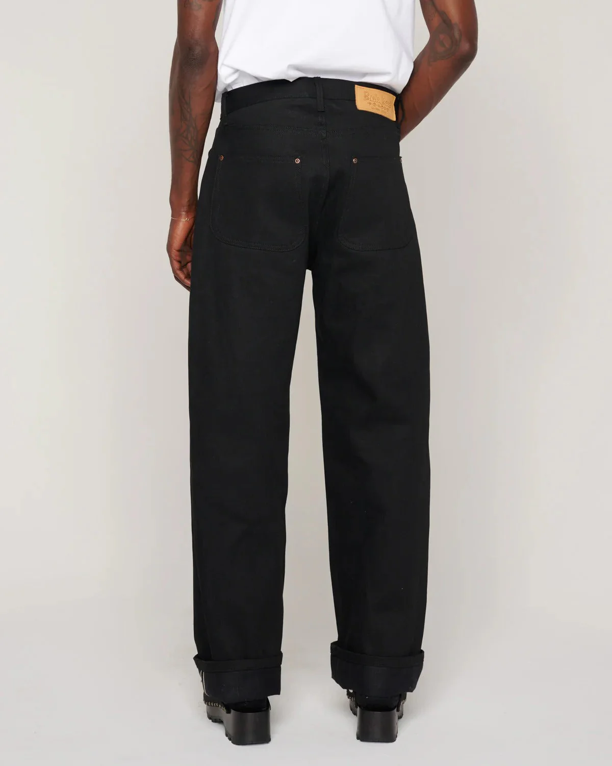 Selvedge Denim Pant, Solid Black - Image 7