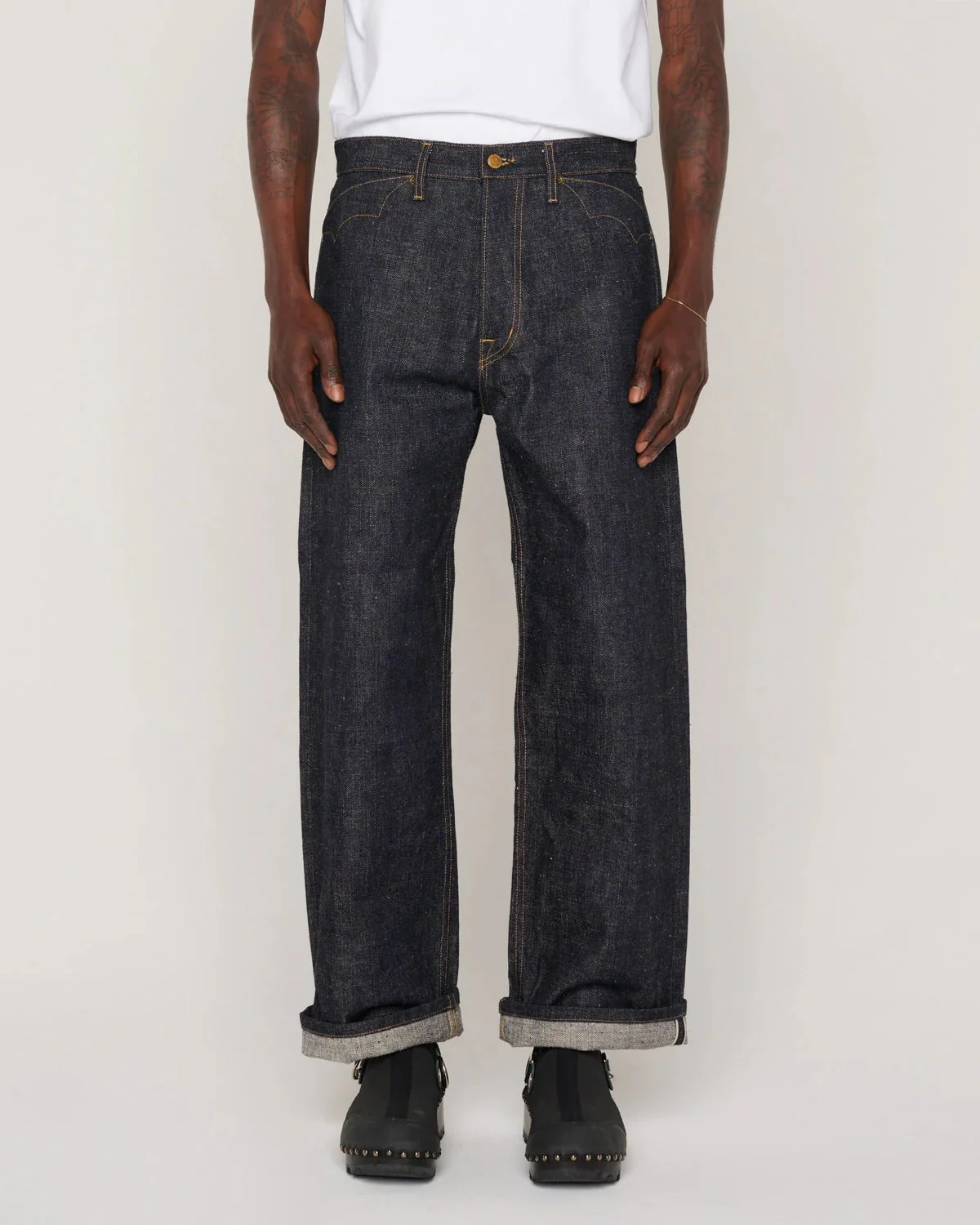 Selvedge Denim Pant, Washed Indigo - Image 6