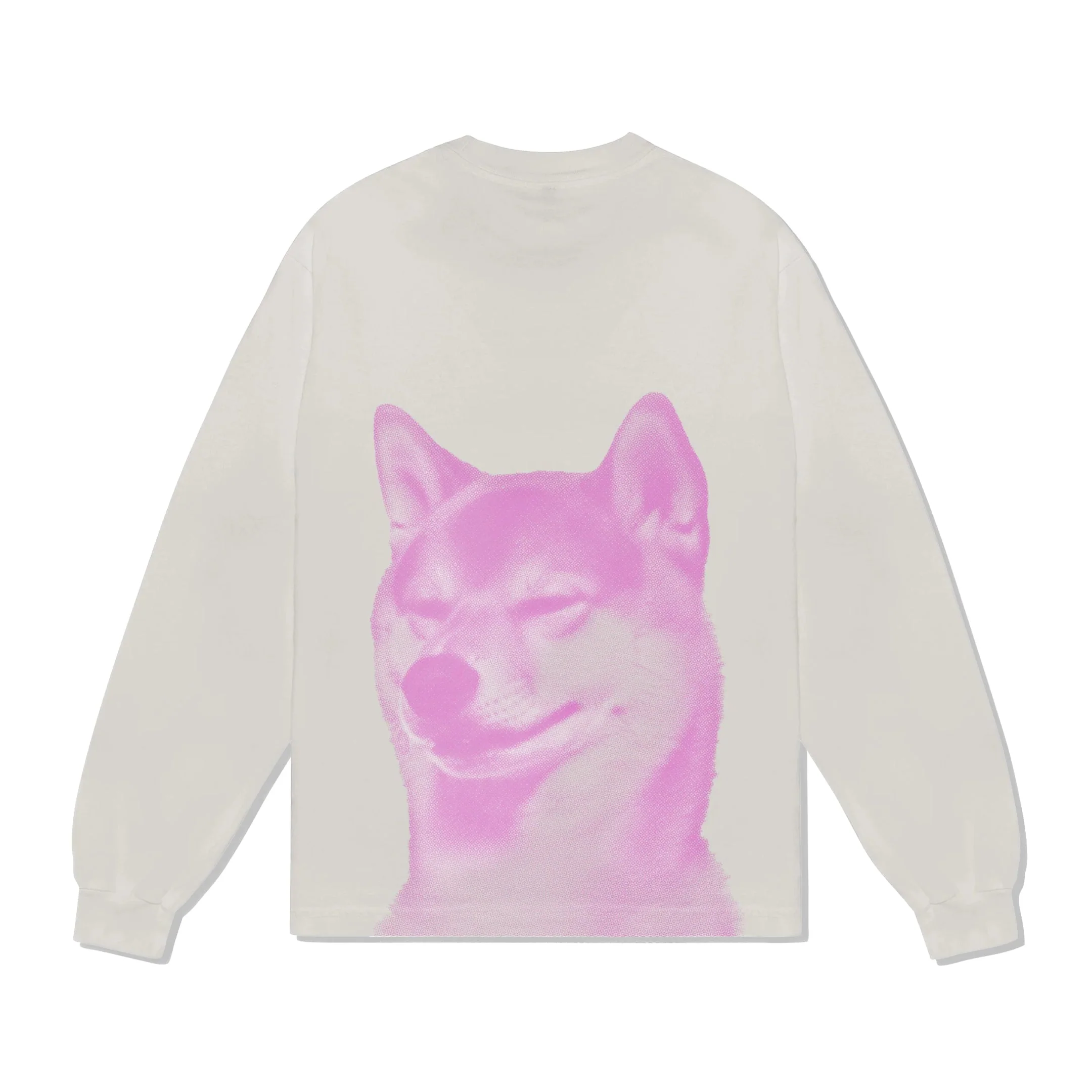 Shiba Long Sleeve Tee, Cement - Image 2