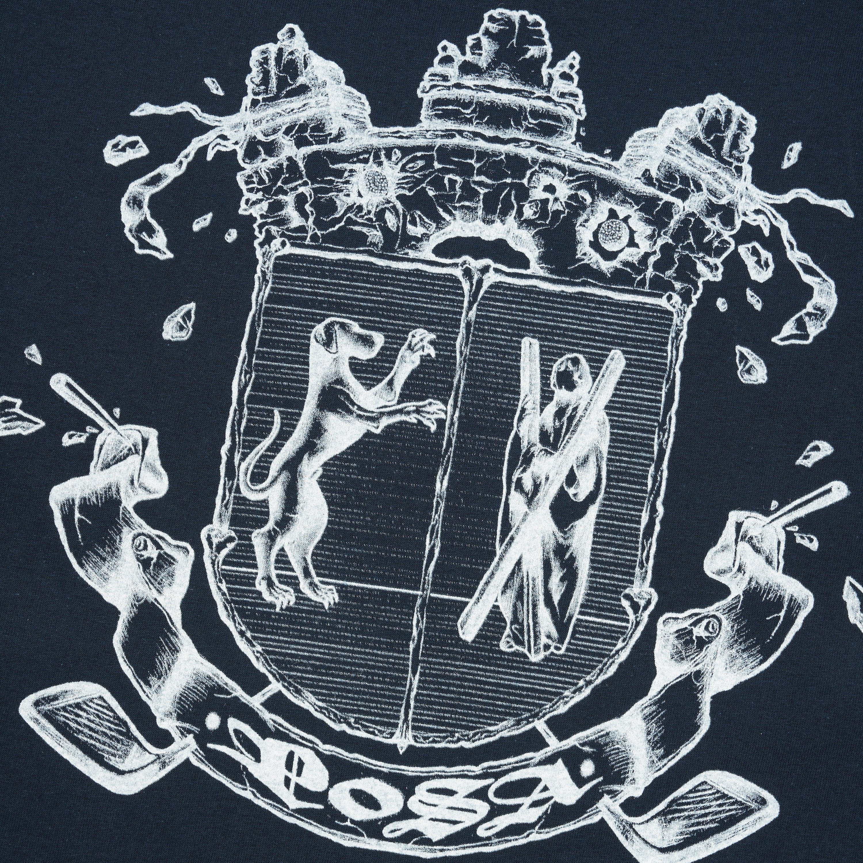 Shield Tee, Navy - Image 3