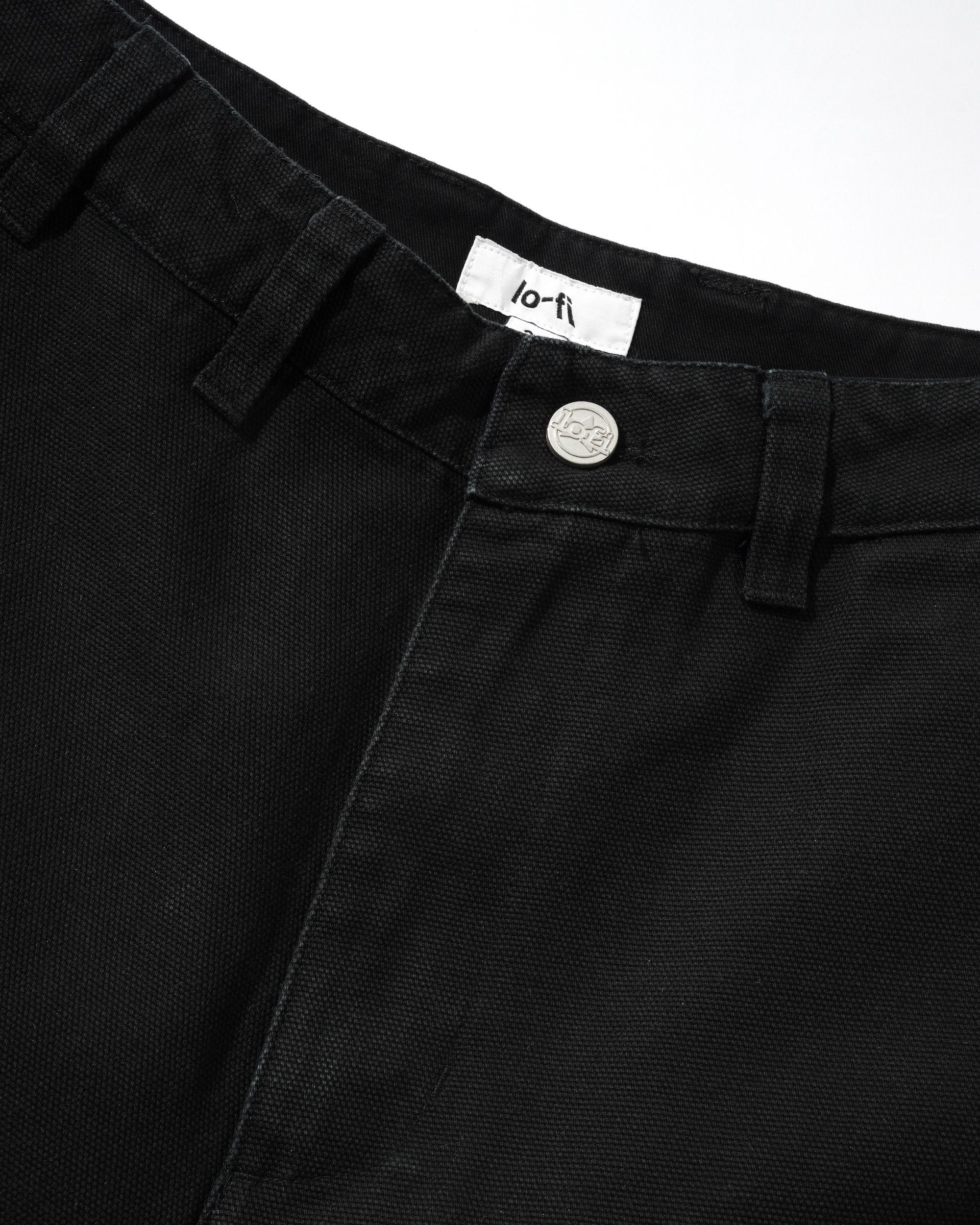 Shop Canvas Shorts, Washed Black Canvas - Image 4