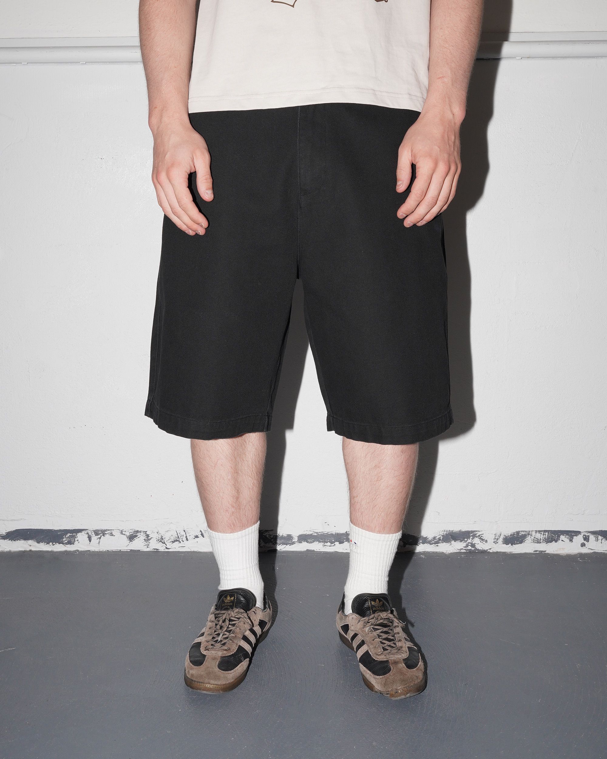 Shop Canvas Shorts, Washed Black Canvas - Image 5